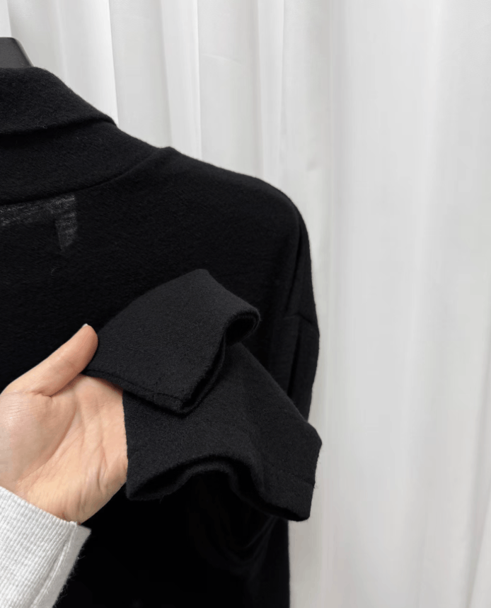 Yohji Yamamoto Yohji Yamamoto Black Roll Neck Sweater K20 Size US L / EU 52-54 / 3 - 6 Thumbnail