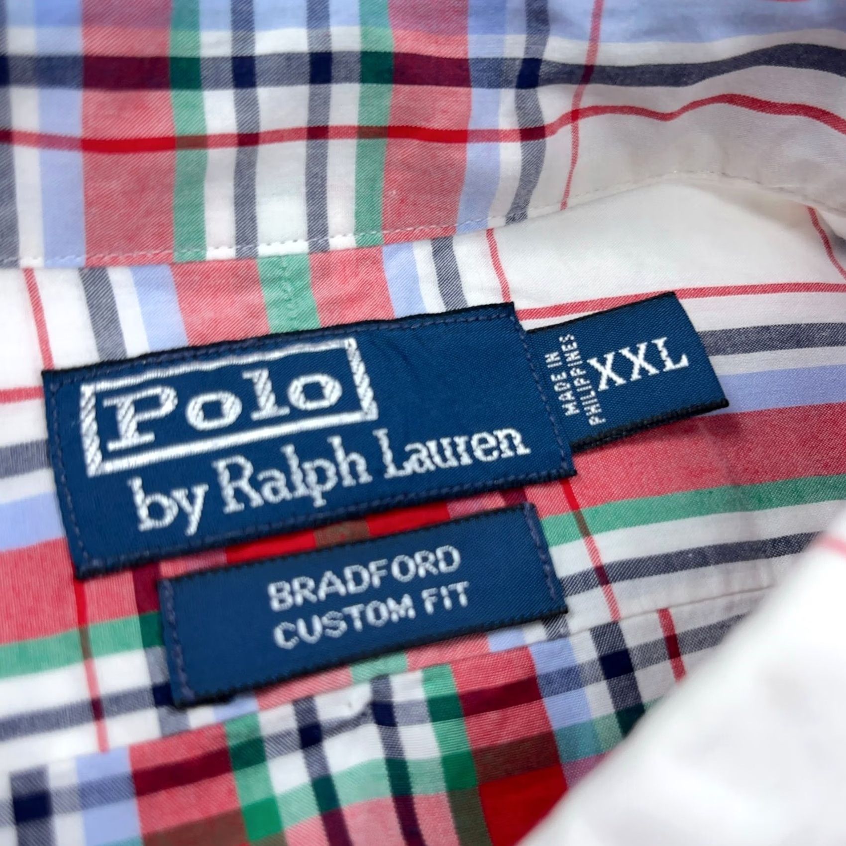 Polo Ralph Lauren Polo Ralph Lauren Shirt Men 2XL Red White Button Up Plaid Classic Fit Button-Down Short Sleeve Mens Size US XXL / EU 58 / 5 - 3 Thumbnail