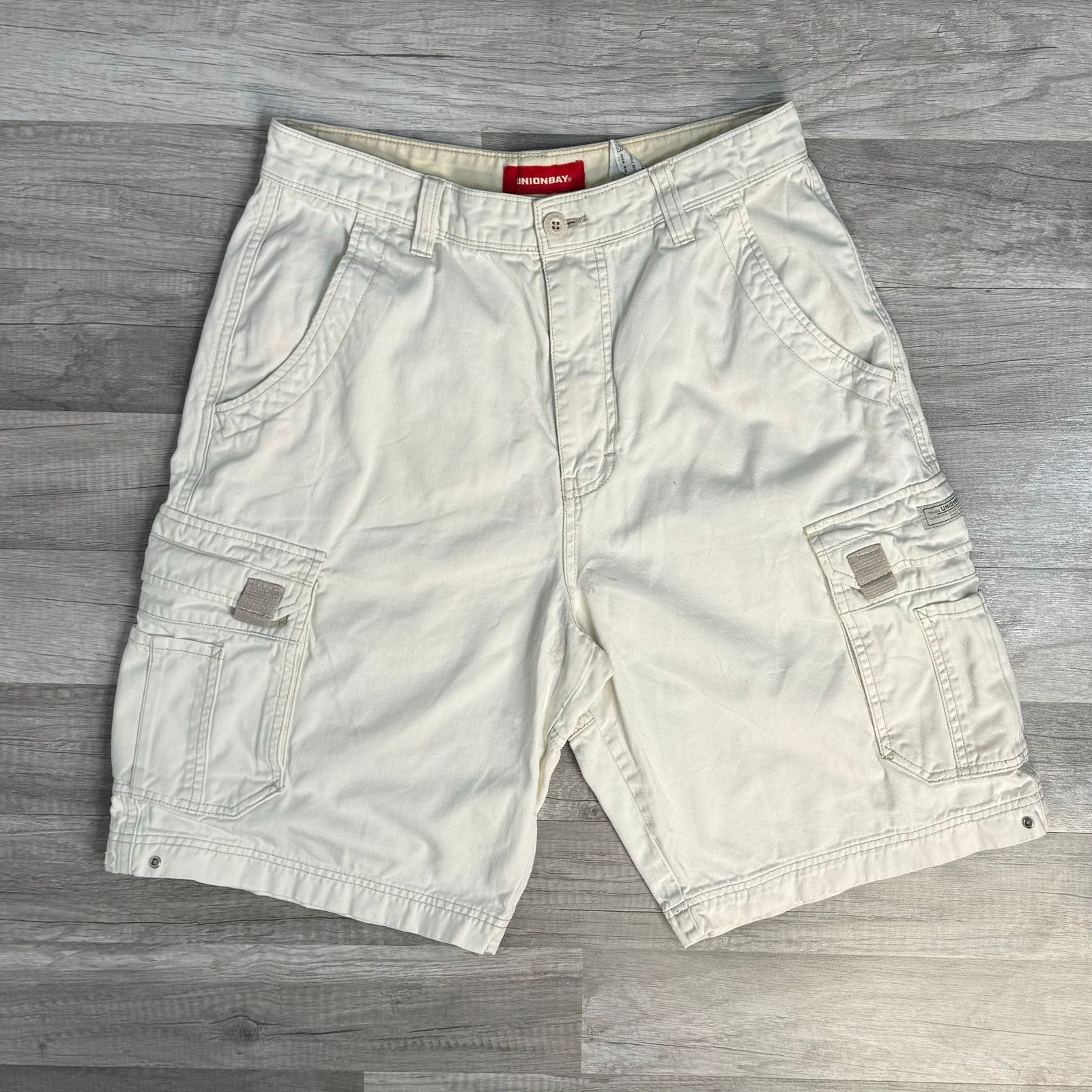 UNIONBAY Union Bay Men’s Cargo Shorts Cream Size US 32 / EU 48 - 2 Thumbnail