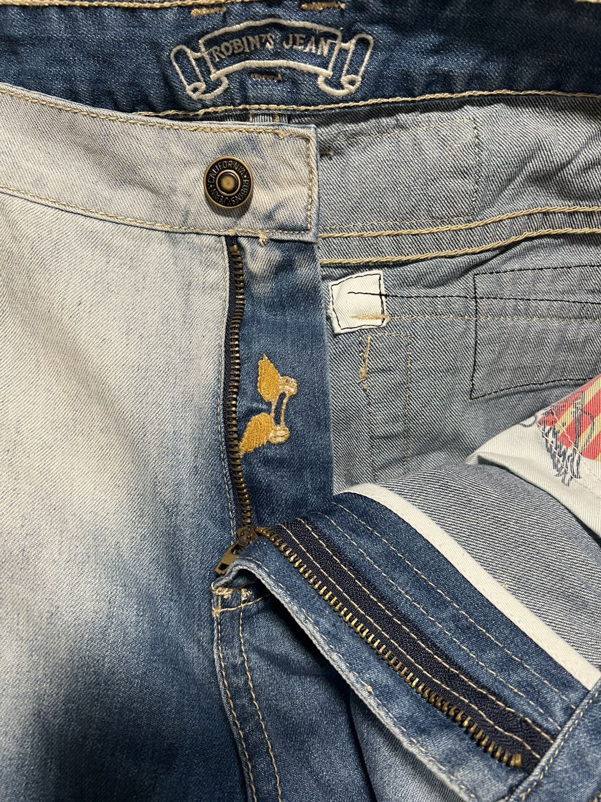 Robins Jeans ROBINS JEANS SWAROVSKI CRYSTAL LONG FLAP POCKET Size US 38 / EU 54 - 9 Thumbnail