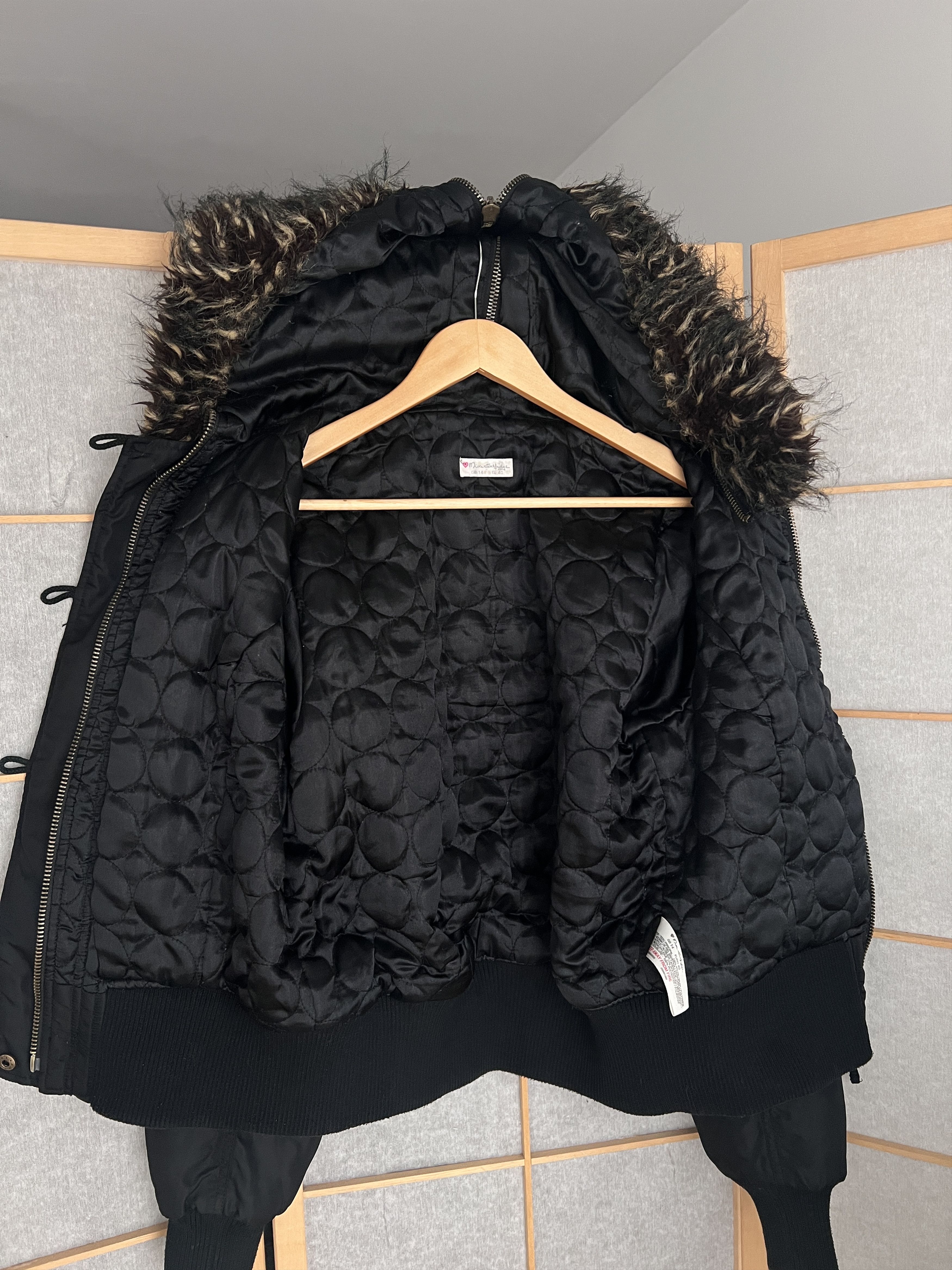 If Six Was Nine Avant garde vintage faux fur bomber jacket hood cropped punk Size M / US 6-8 / IT 42-44 - 18 Thumbnail