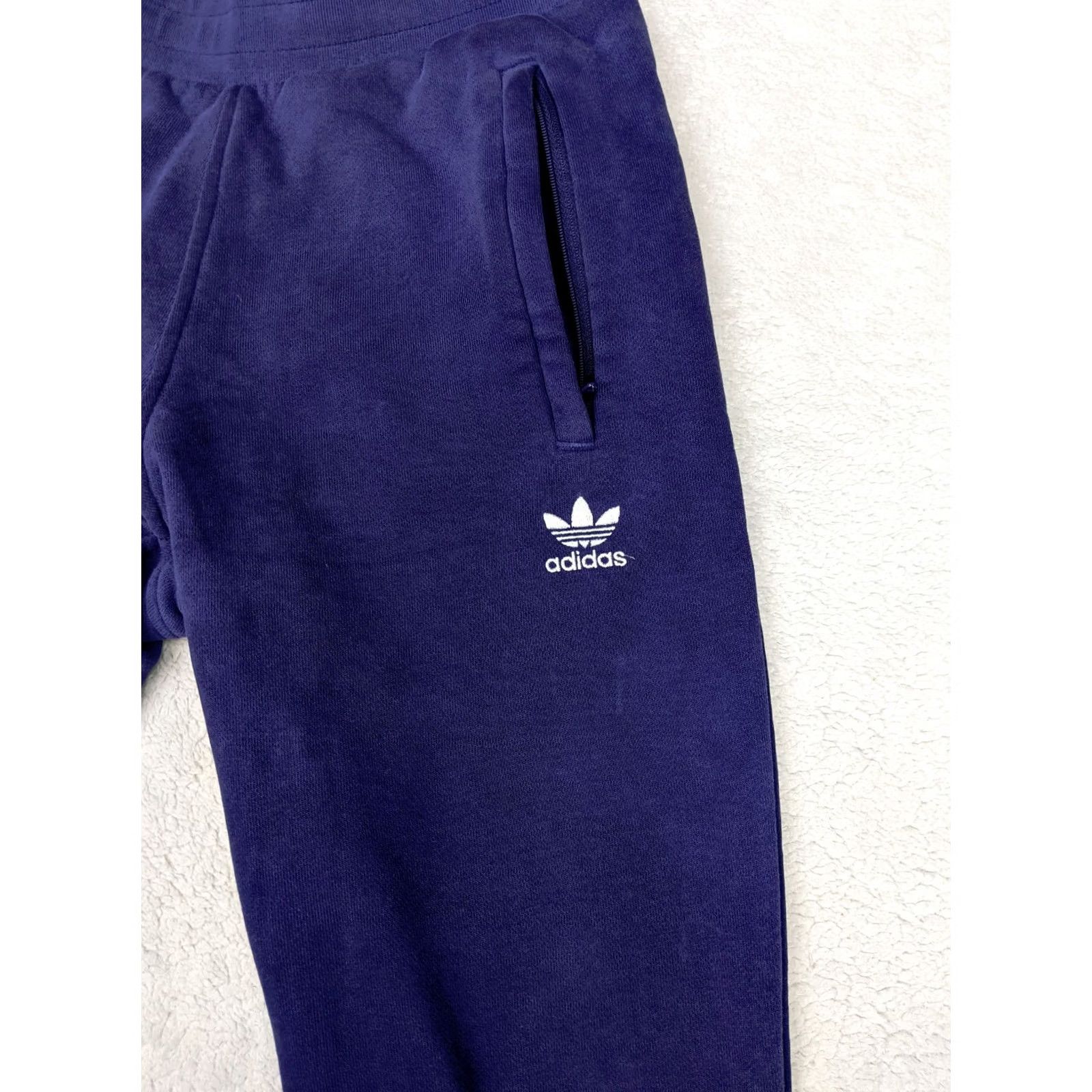 Adidas Adidas Adicolor Essentials Trefoil Pants Mens S Blue Jogger Sweatpant Drawstring Size US 28 / EU 44 - 3 Thumbnail