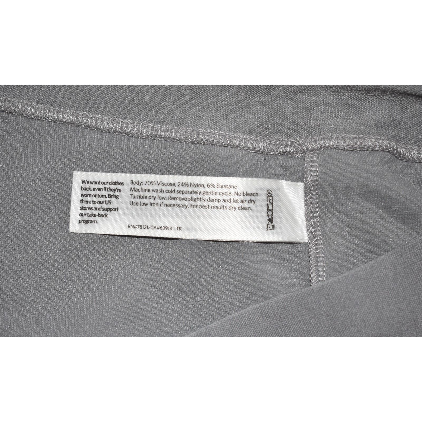 Eileen Fisher NEW EILEEN FISHER Grey Stretch Viscose Petite Pants Size PS Size 29" - 4 Thumbnail