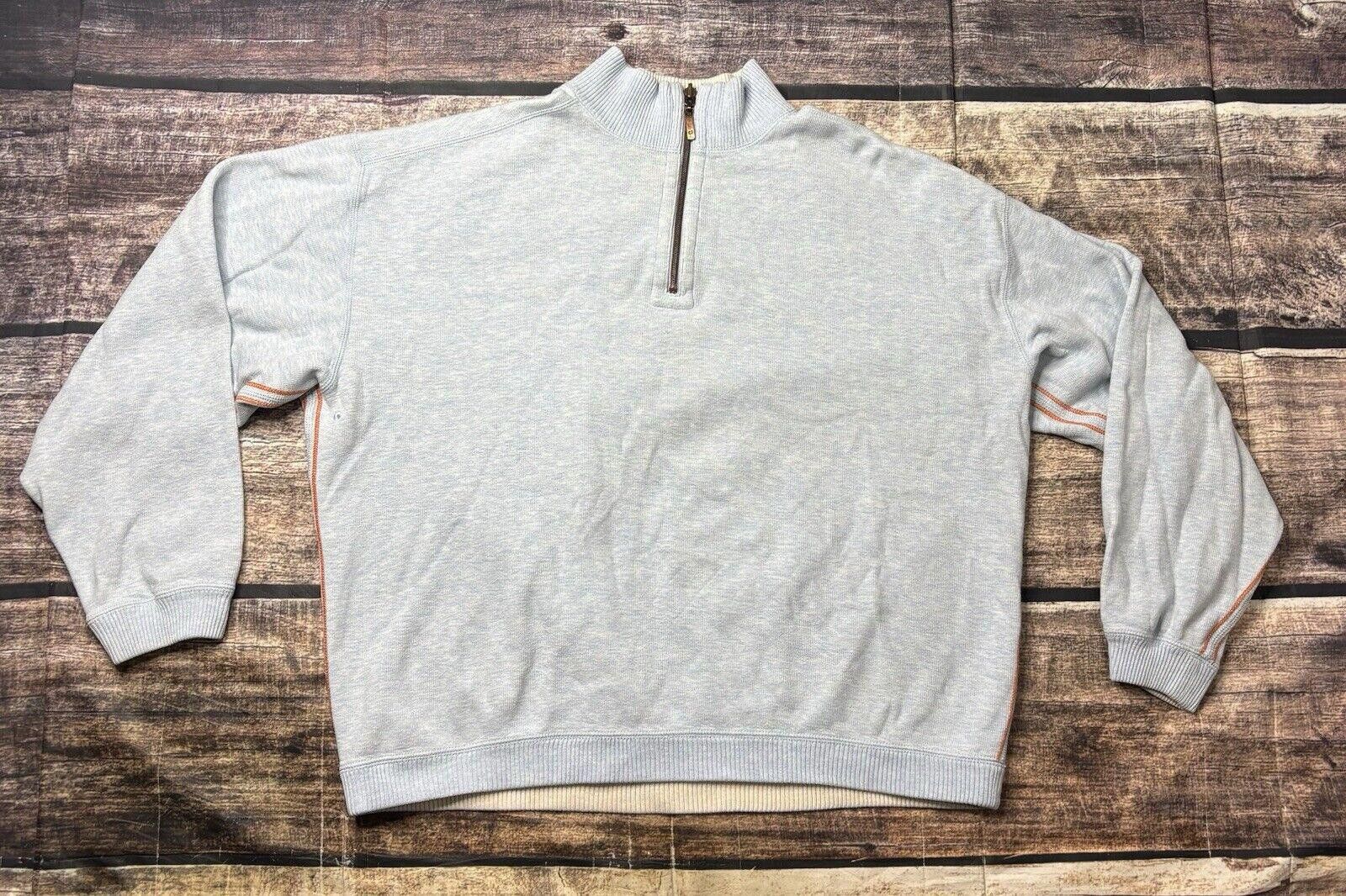 Tommy Bahama Tommy Bahama Sweater Men's 2XL Cotton 1/4 Zip Reversible Size US XXL / EU 58 / 5 - 1 Thumbnail