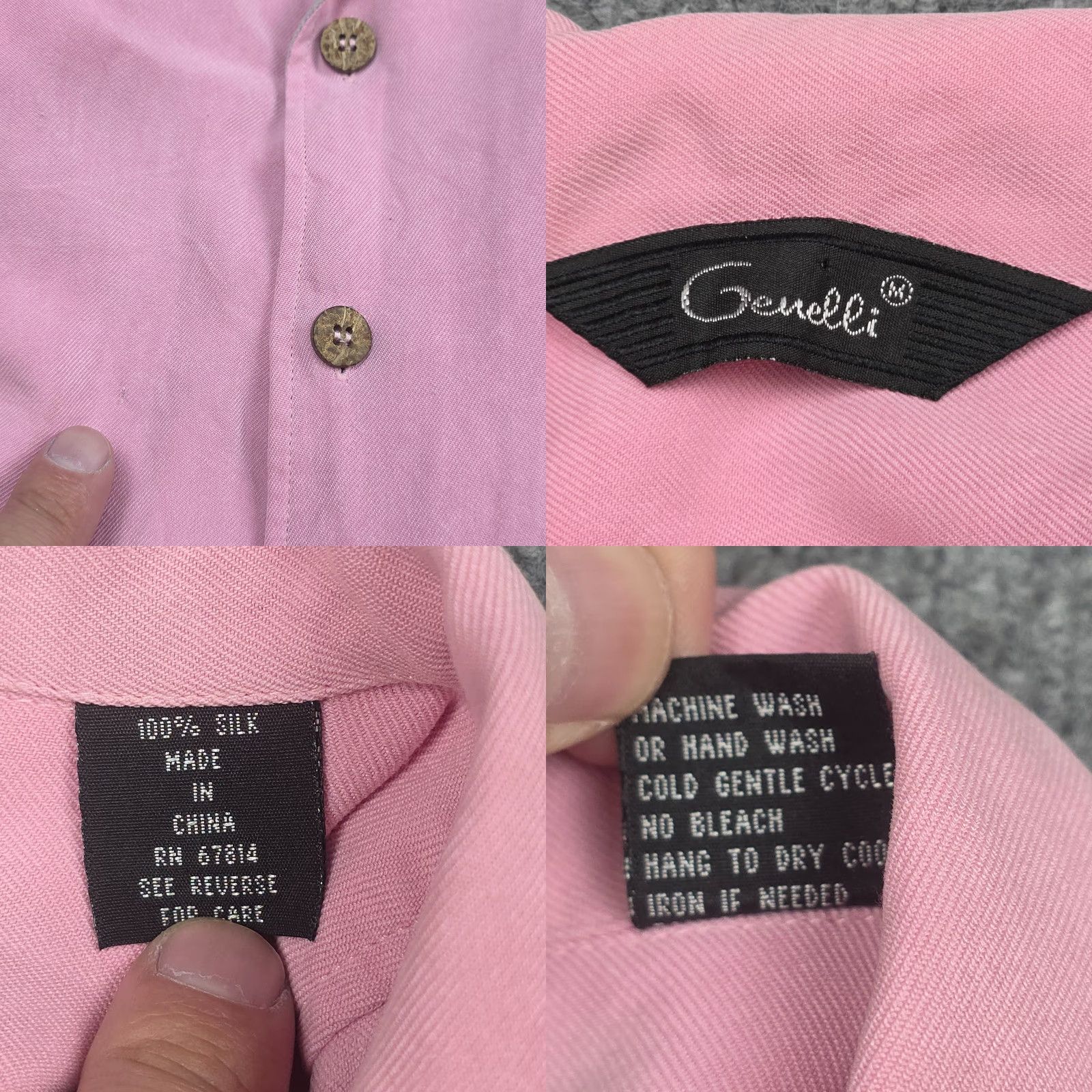 Vintage VINTAGE Genelli Silk Shirt Mens M Pink 42nd Bomb Squadron South Pacific ww2 Men Shirt Button-Up Collared Short Sleeve Pattern: Solid Size US M / EU 48-50 / 2 - 8 Thumbnail