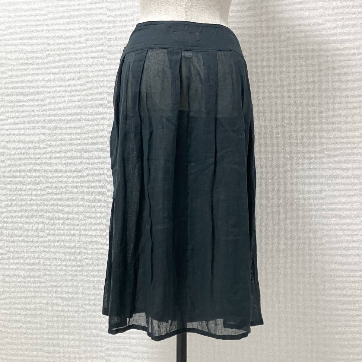 Yohji Yamamoto Y's Yohji Yamamoto - Linen Sheer Wrap Skirt Size 27" / US 4 / IT 40 - 6 Thumbnail