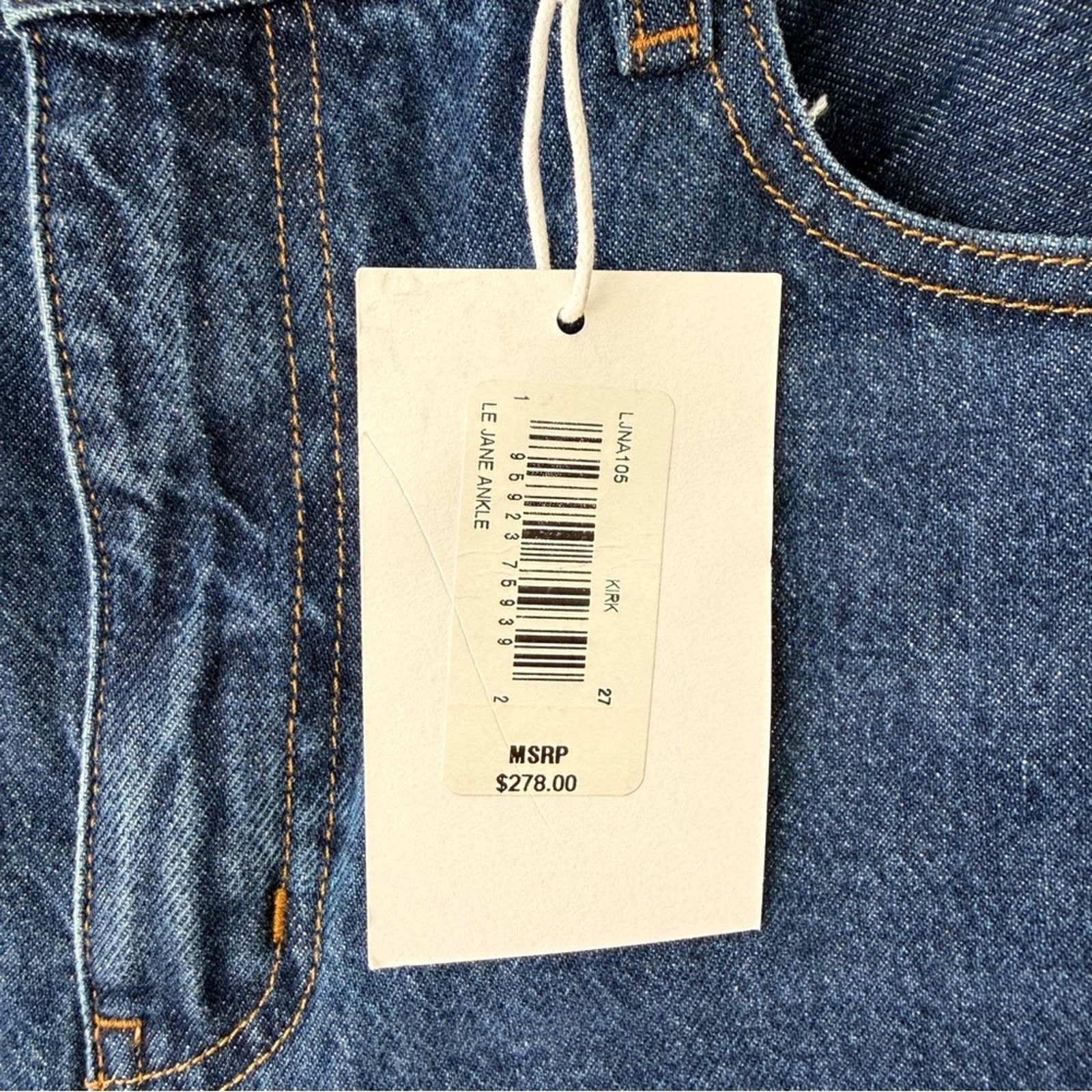 Frame Frame Le Jane Ankle High Waist Straight Leg Jeans Sz 27 NEW Size 27" / US 4 / IT 40 - 9 Thumbnail