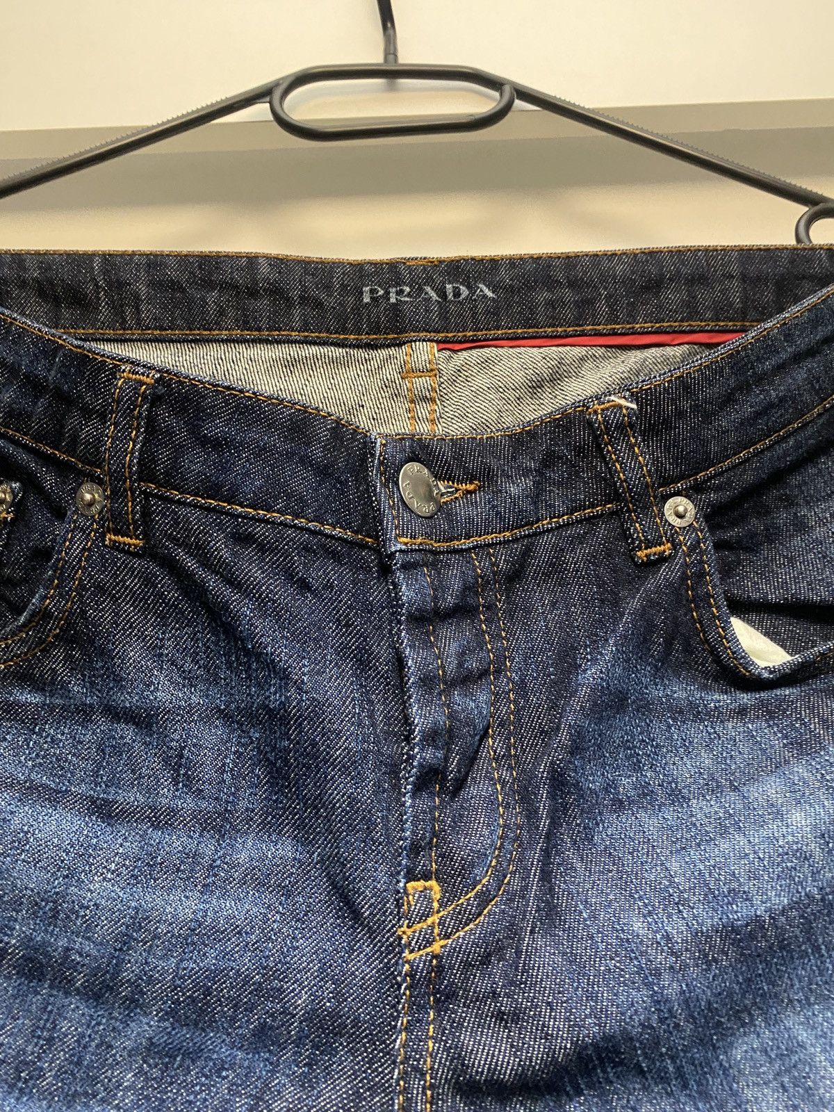 Prada Prada luxury 3/4 denim jeans y2k straight fit Size 27" / US 4 / IT 40 - 7 Thumbnail