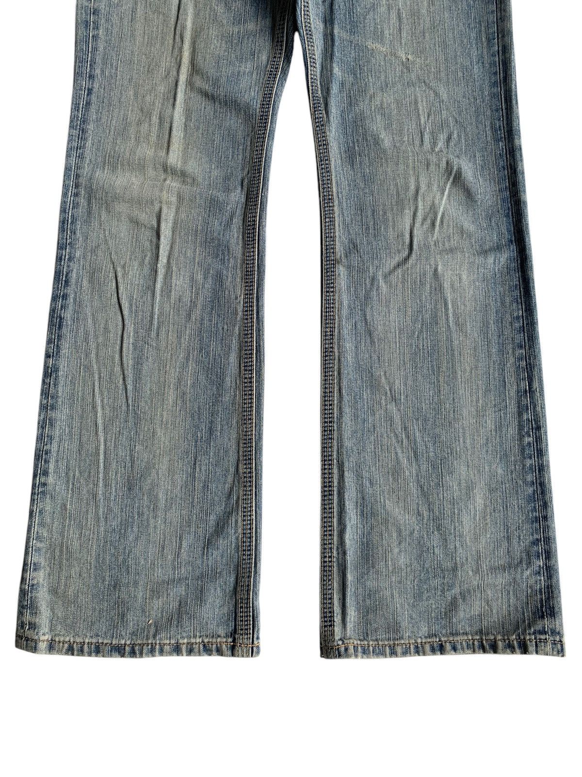 FLARE💥 EDWIN XVS JAPANESE PUNK STYLE FADED DISTRESSED DENIM☠️