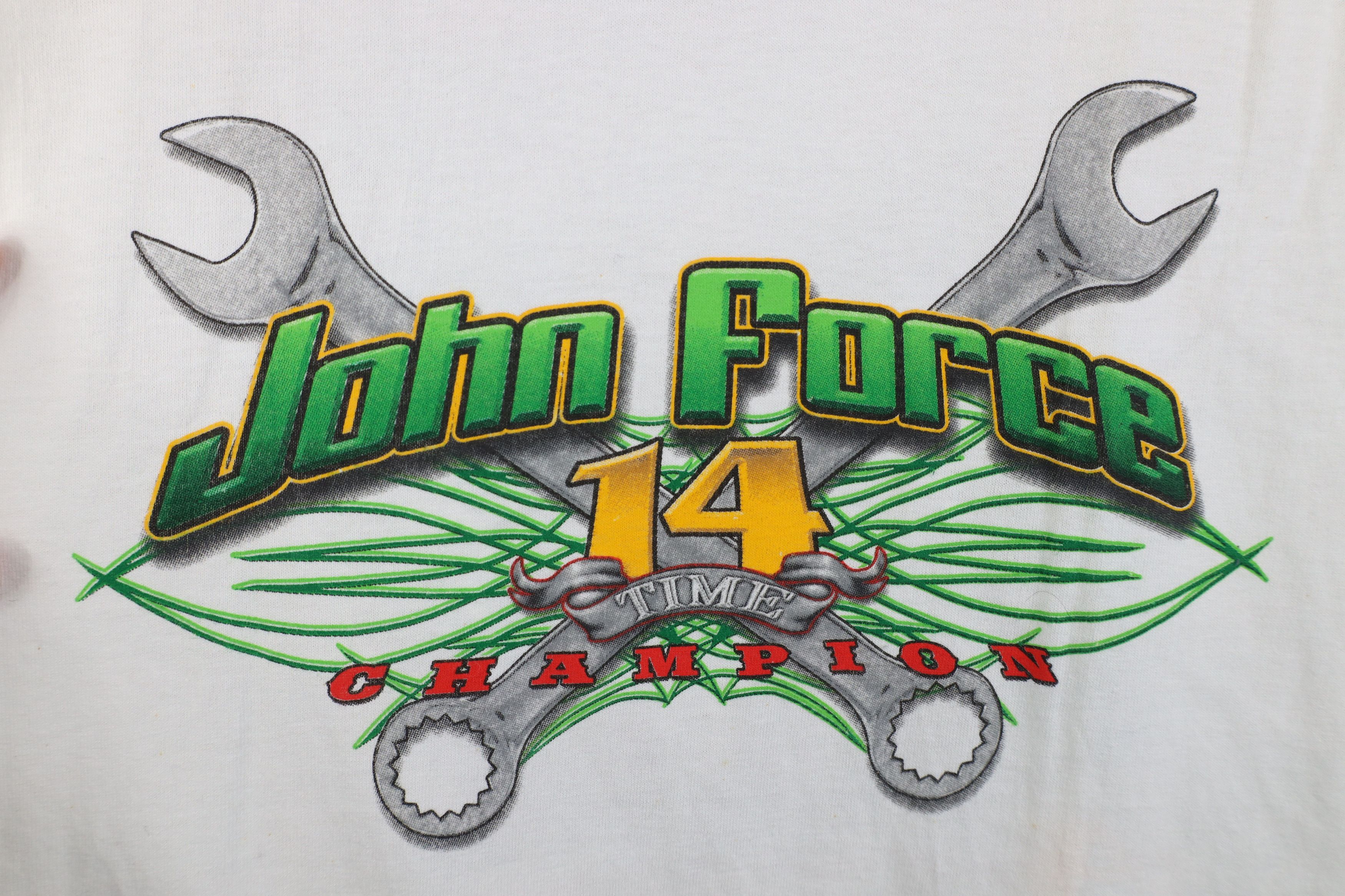 Vintage Deadstock Vintage John Force 14 Time Champion Racing T-Shirt Size US XL / EU 56 / 4 - 4 Thumbnail