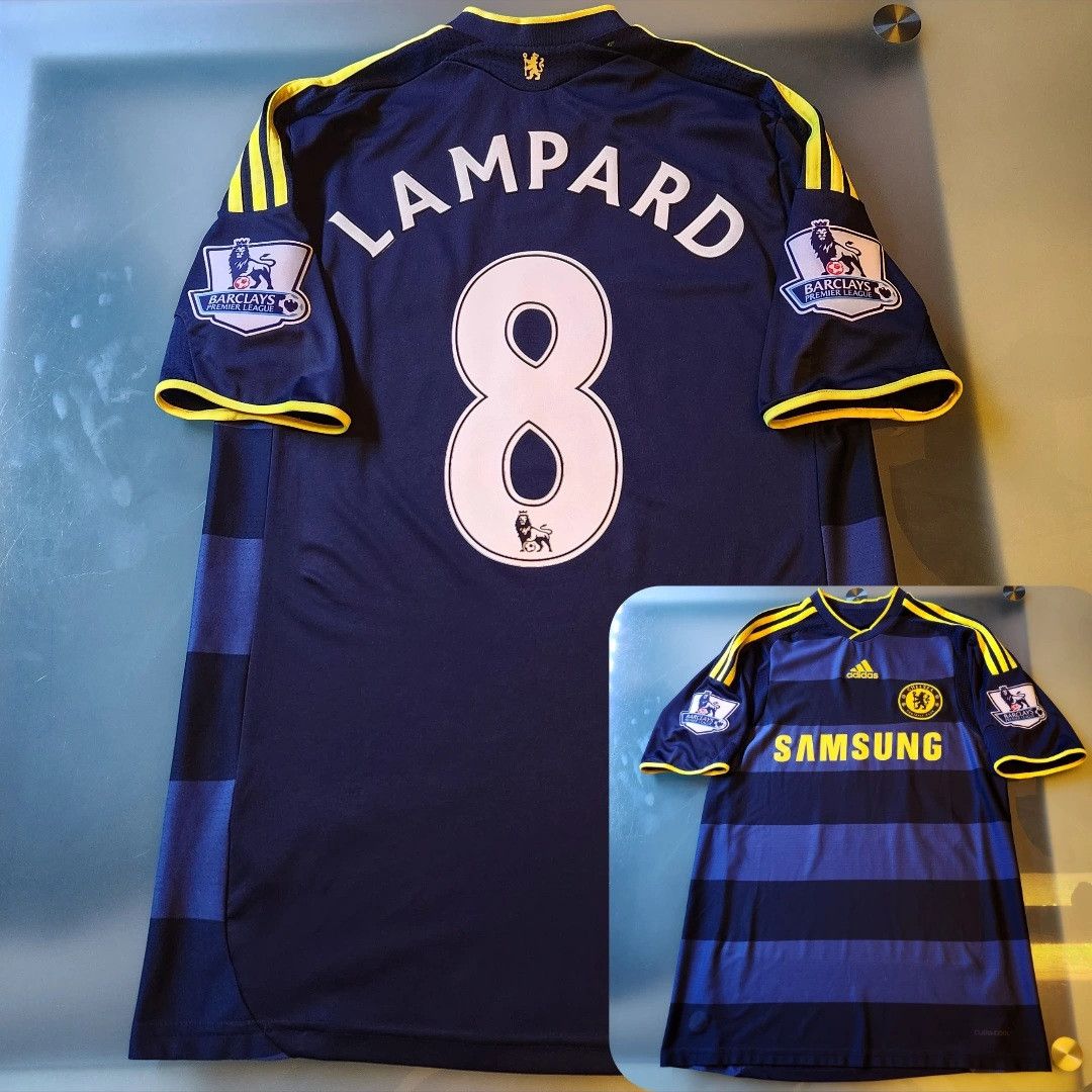 Adidas Authentic Retro Chelsea LAMPARD 2009-2010 09/10 Away Jersey Size US S / EU 44-46 / 1 - 1 Thumbnail