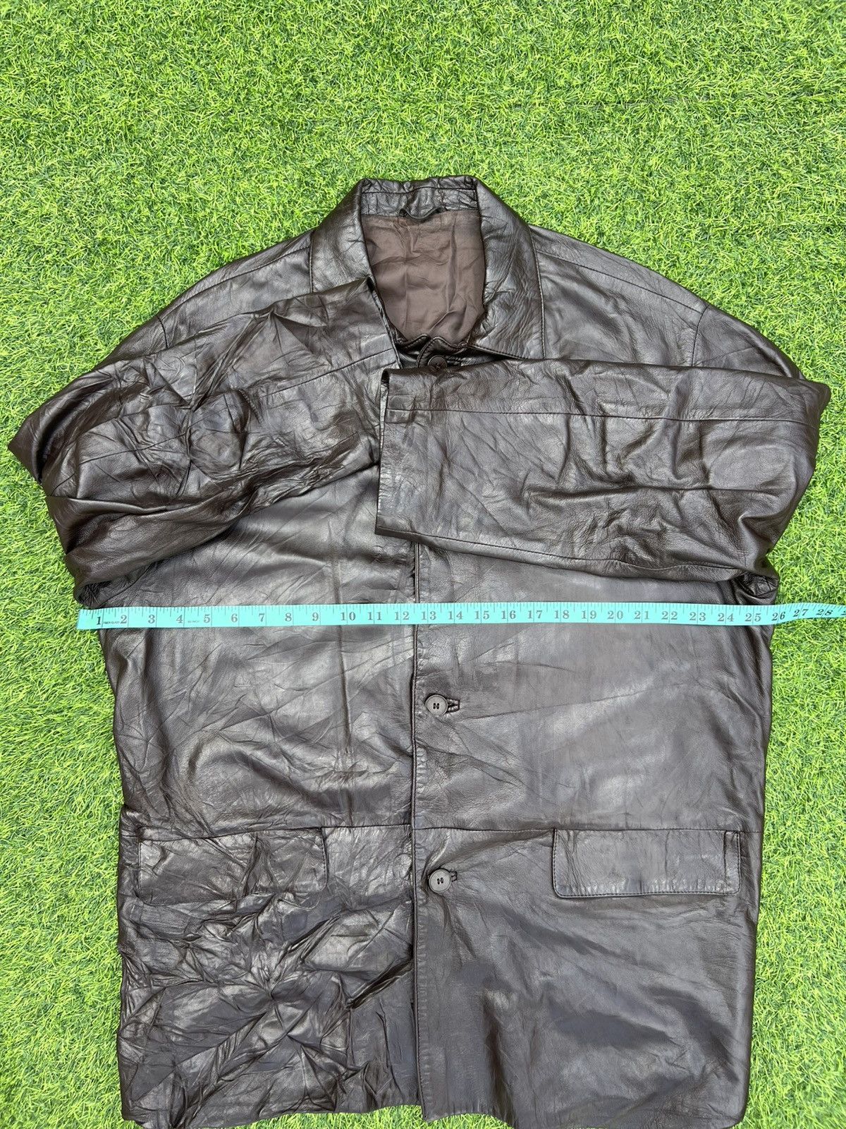 Lanvin Vintage Lanvin Sports Italian Leather Car Coat - Large Size US L / EU 52-54 / 3 - 21 Thumbnail