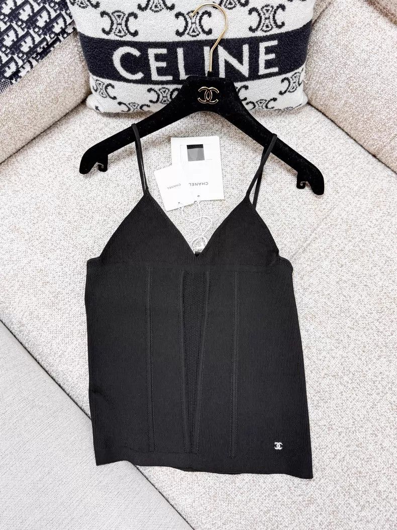 Chanel Chanel French knitted suspender vest Size S / US 4 / IT 40 - 1 Thumbnail