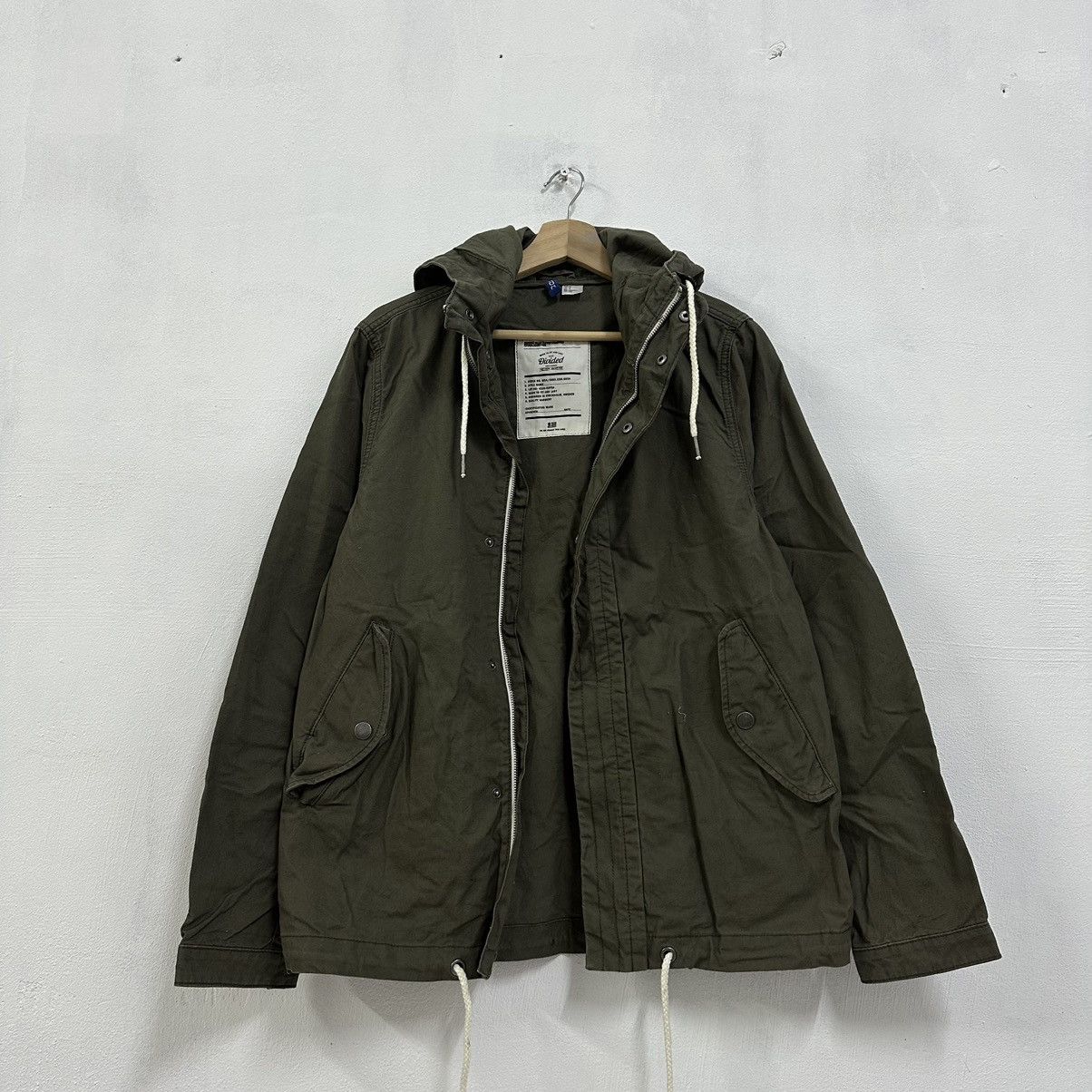 Japanese Brand × Vintage Vintage Divided H&M Jacket Zipper With Hoodies Size US M / EU 48-50 / 2 - 1 Thumbnail