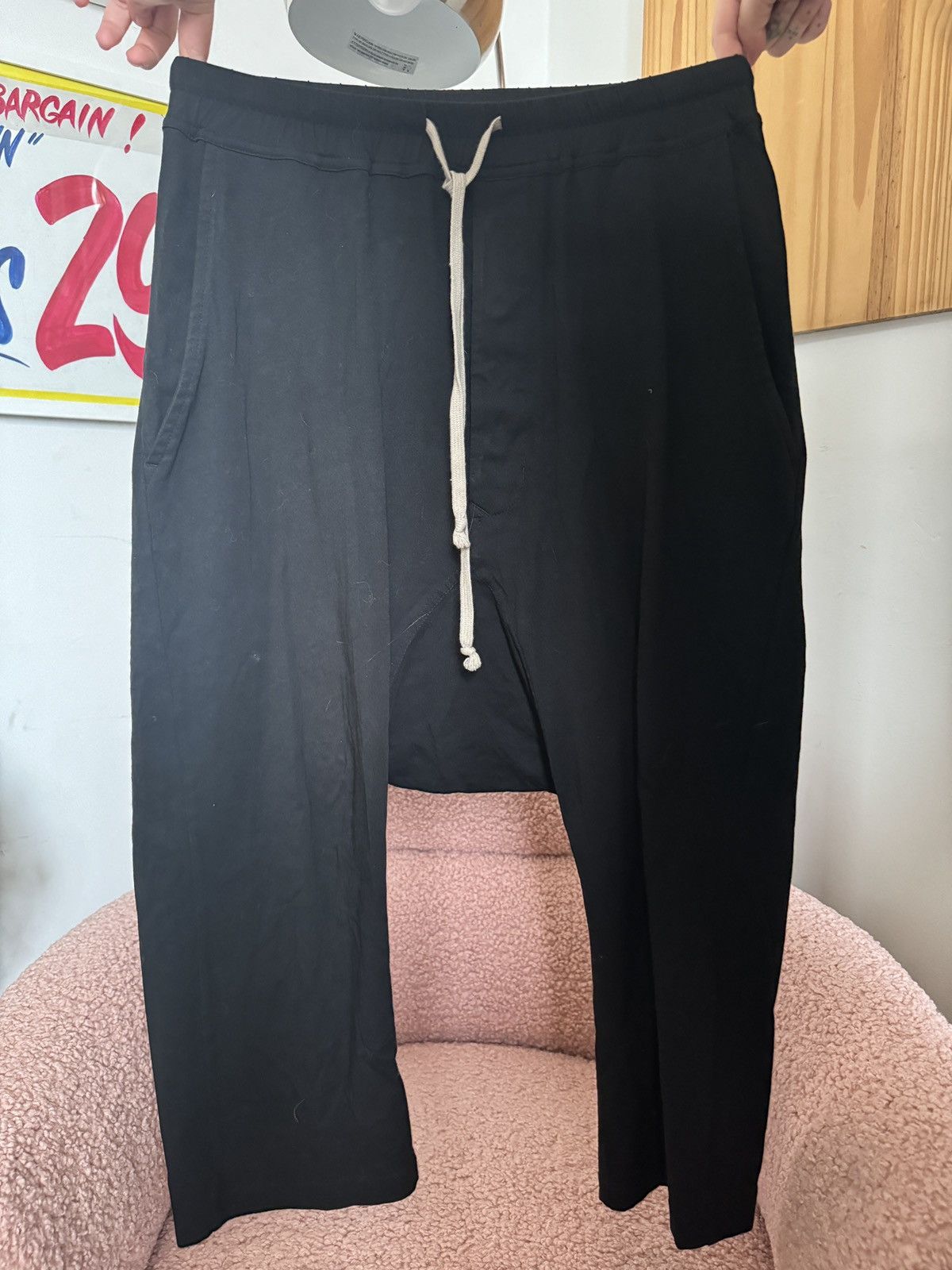 Sz SM Rick Owens Drkshdw Cropped Prisoner Pants