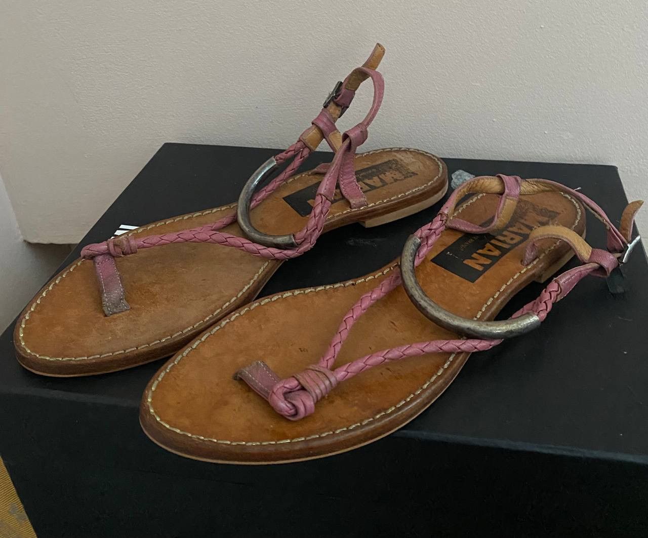 Golden Goose Golden Goose Leather flip flops Pink Size US 9 / IT 39 - 2 Thumbnail
