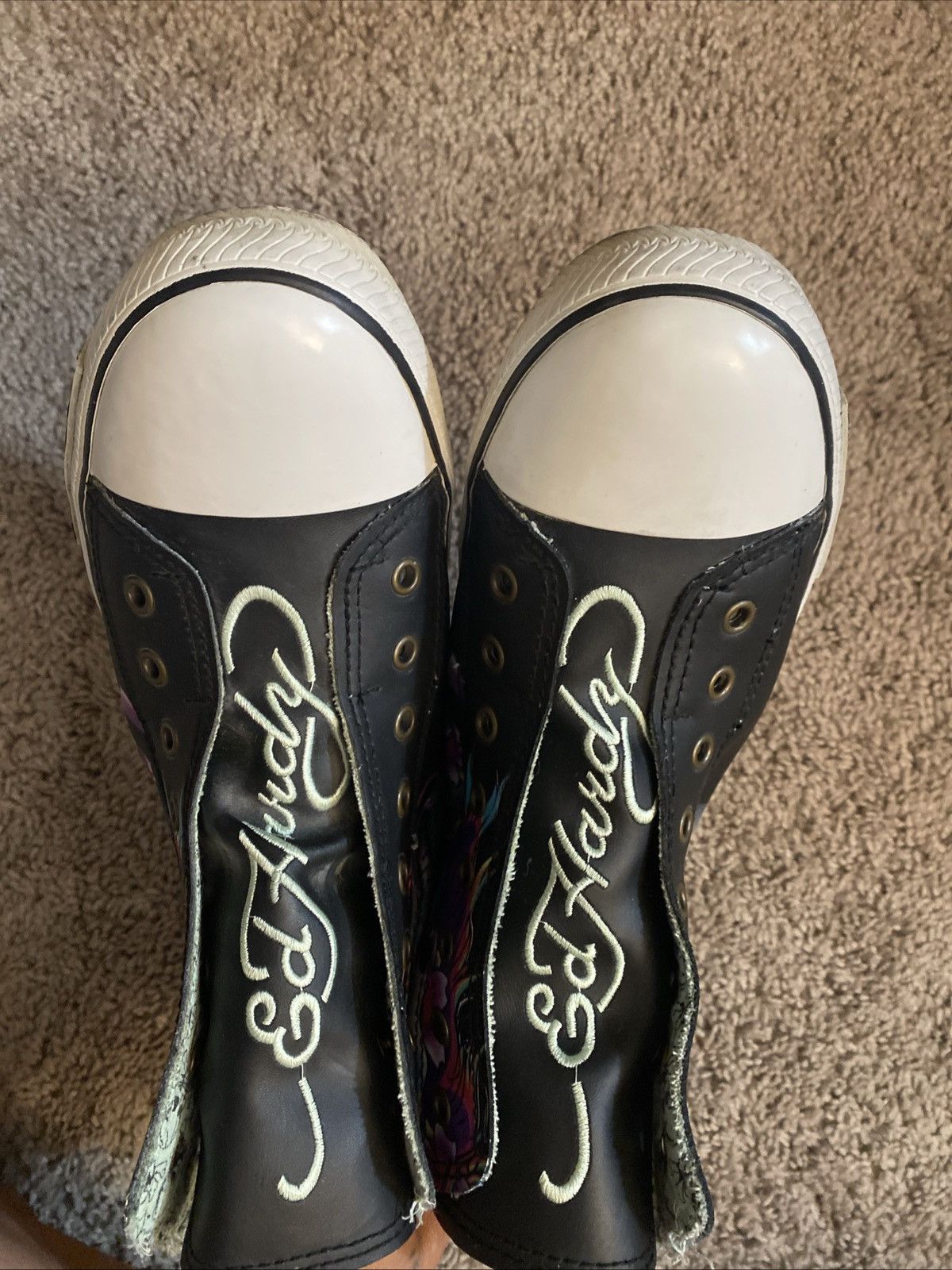 Ed Hardy Rare!Vintage Y2K Ed Hardy Hi top Sneakers size 11 Size US 11 / EU 44 - 10 Thumbnail