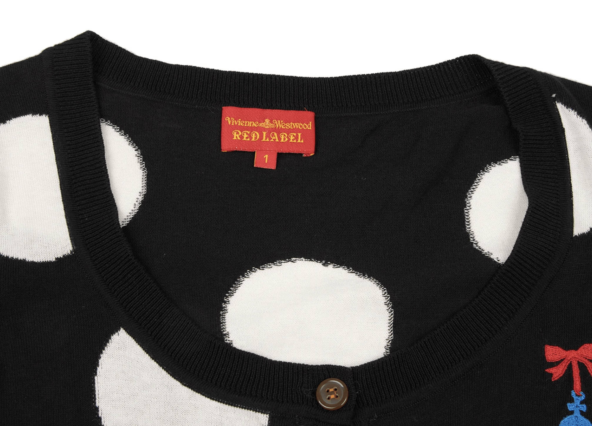 Vivienne Westwood Red Label Short Sleeve Polka Dot Knit Cardigan Black Size M / US 6-8 / IT 42-44 - 3 Thumbnail