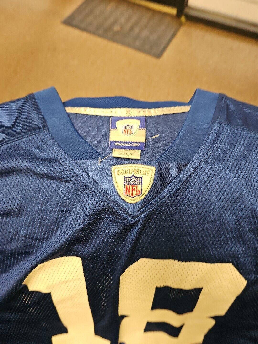Reebok Payton Manning #18 Colts Reebok Jersey Sz XL Mens Preowned Size ONE SIZE - 2 Thumbnail