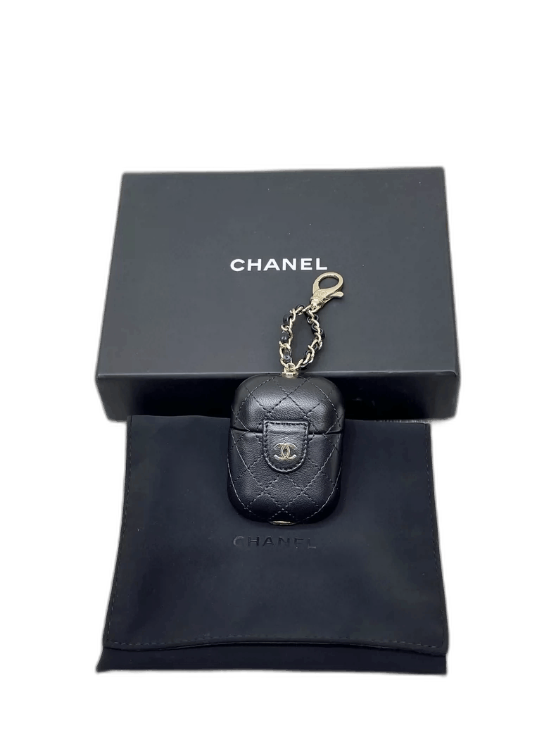 Chanel Chanel Black Earphone Case Keychain -2505 Size ONE SIZE - 1 Thumbnail