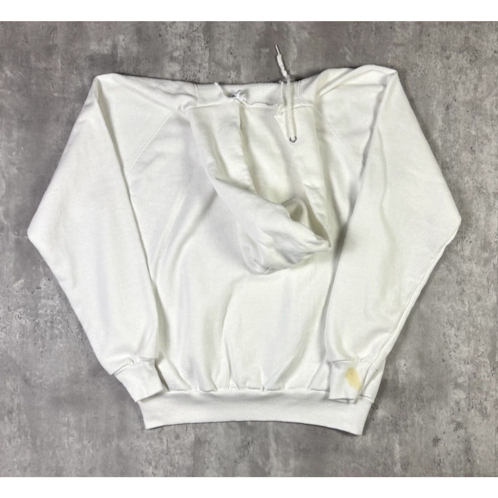 Vintage VINTAGE Artex Hoodie White XL Men Pullover 80s Raglin Cotton Sweatshirt Hooded Performance Gym & Training Size US XL / EU 56 / 4 - 2 Thumbnail