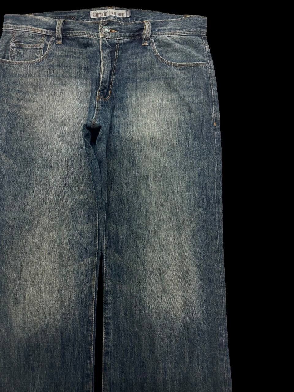 Japanese Brand × Vintage FLARED 90s Style Benton Original Boot Mudwash Sick Jeans Size US 36 / EU 52 - 5 Thumbnail