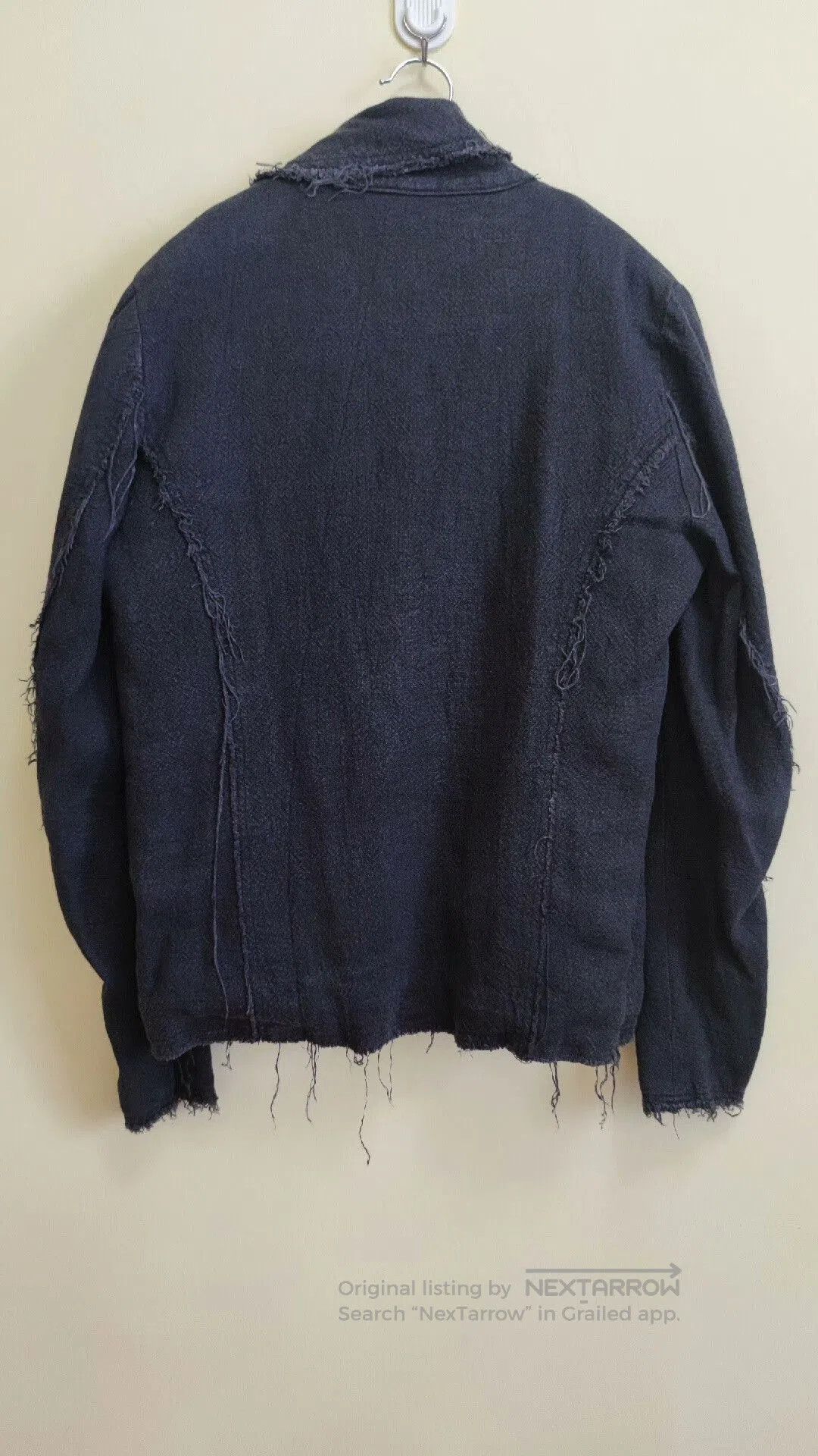 Ziggy Chen Japanese Camiera Cotton Linen Destroyed Jacket. Size US S / EU 44-46 / 1 - 4 Thumbnail