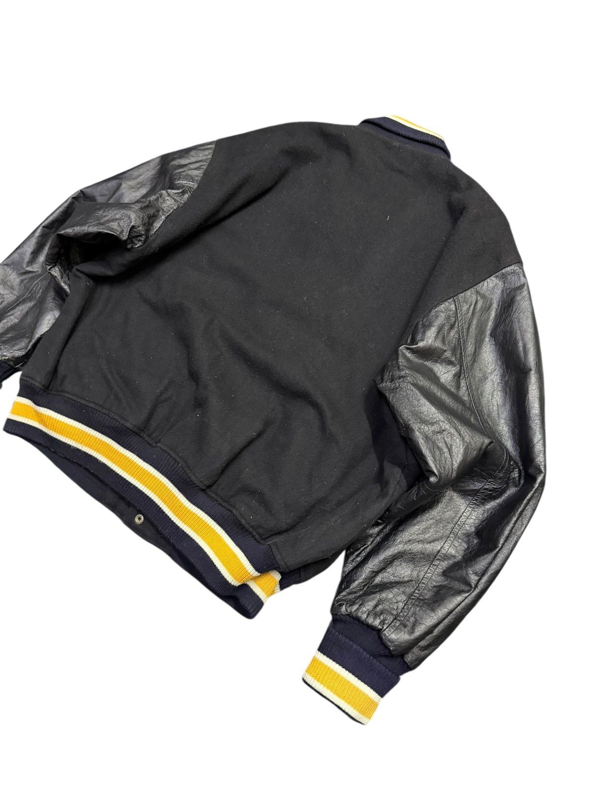 Vintage Vintage 90s Limited Edition Malt Beer Leather Varsity Size US L / EU 52-54 / 3 - 7 Thumbnail