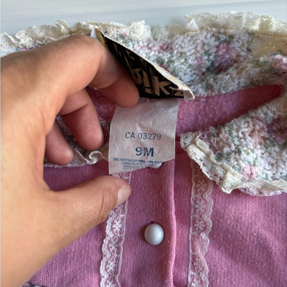 Designer Vintage Triks dress Shirt for baby girls 9 Months Size US XXS / EU 40 - 3 Thumbnail