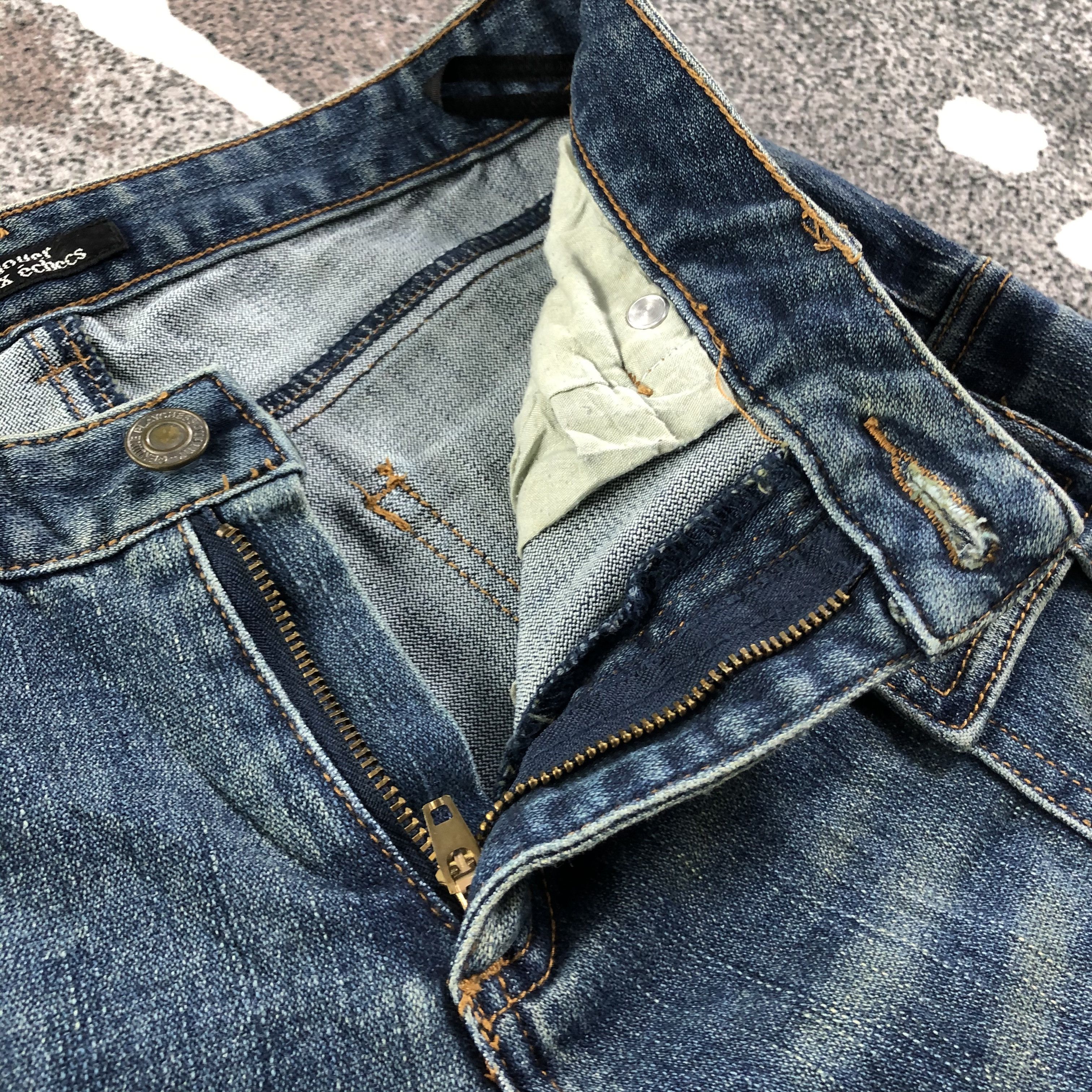 Japanese Brand Jouer Aux Eches Jeans Multipocket Flare Denim KJ1664 Size US 26 / EU 42 - 6 Thumbnail