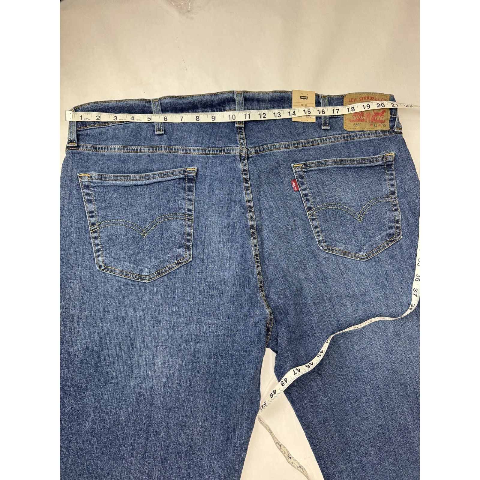 Levi's NWT Levi's 559 Relaxed Straight Jeans Blue 42 * 32 Size US 42 / EU 58 - 3 Thumbnail