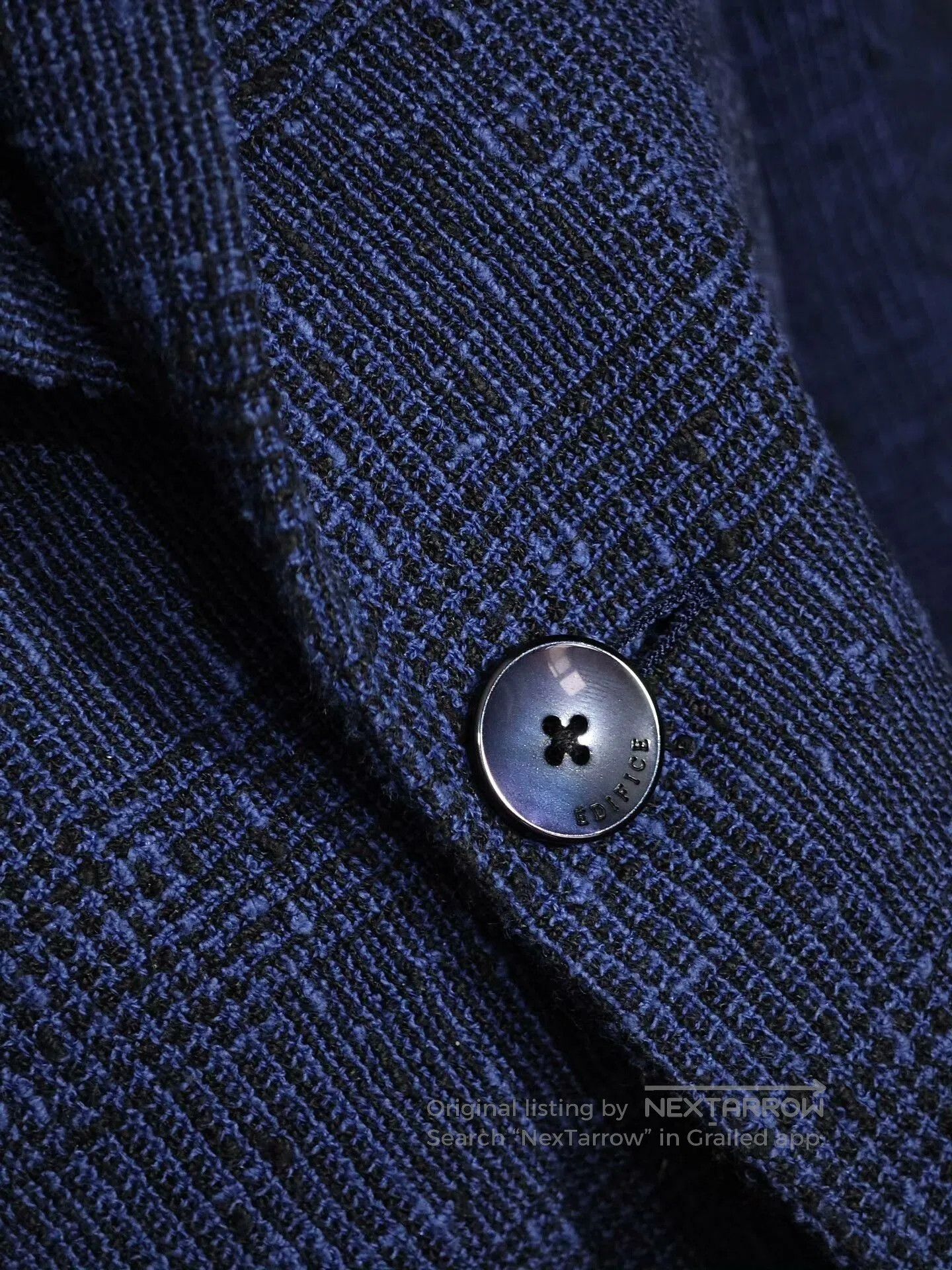 Edifice Japan Japanese Cotton Casual Check Blazer. Size US S / EU 44-46 / 1 - 4 Thumbnail