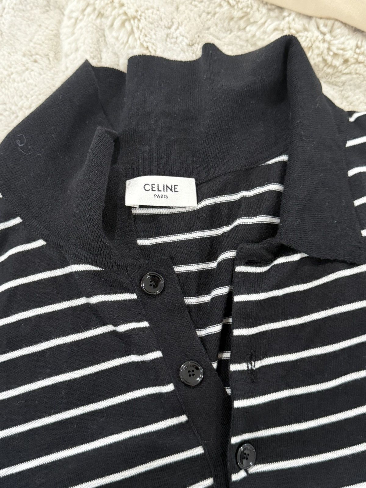 Celine Celine slim fit logo polo shirt Size US M / EU 48-50 / 2 - 4 Thumbnail