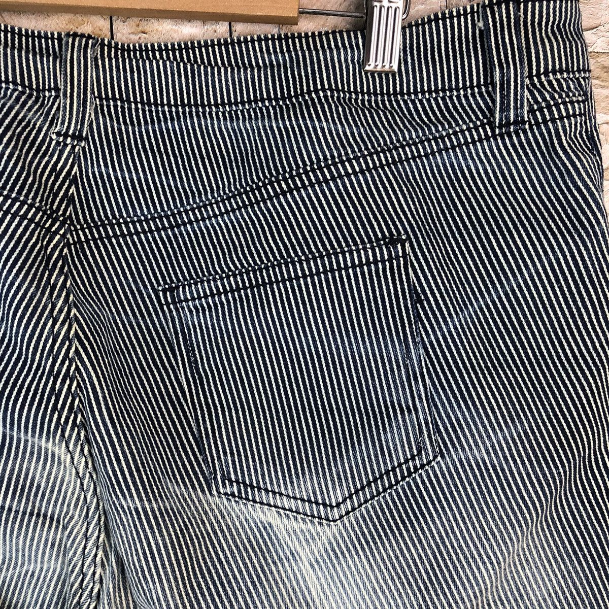 Japanese Brand × Vintage Japanese Brand Blue Stripe Casual Pants #A974 Size US 34 / EU 50 - 15 Thumbnail