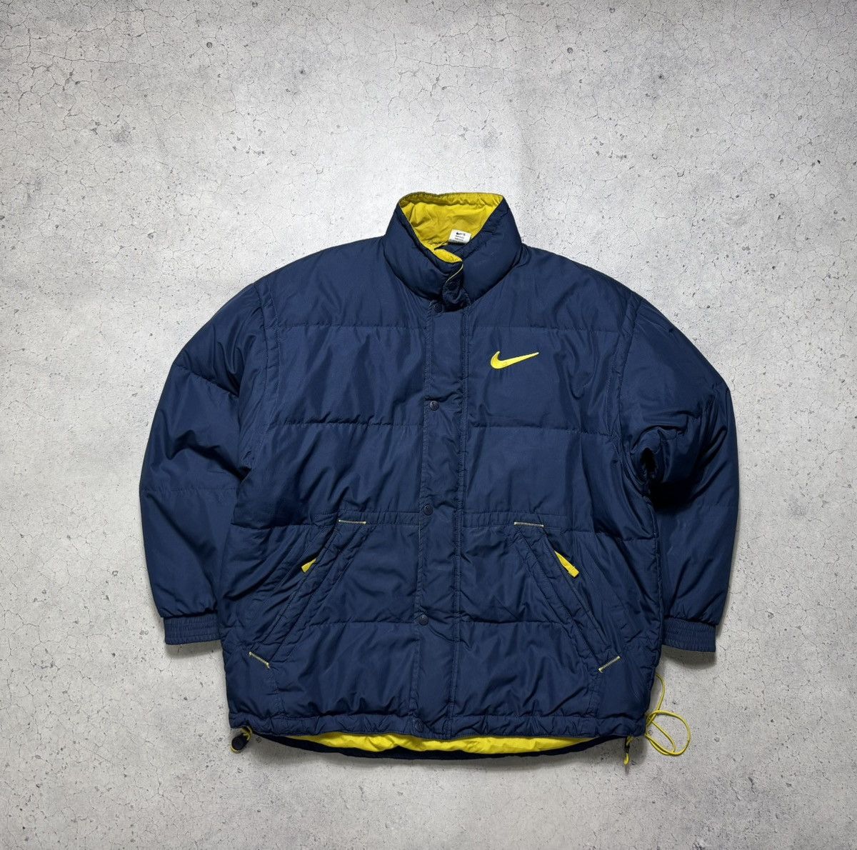 Nike Nike Vintage 90’s Big Logo Swoosh Down Puffer Jacket Size US L / EU 52-54 / 3 - 1 Thumbnail