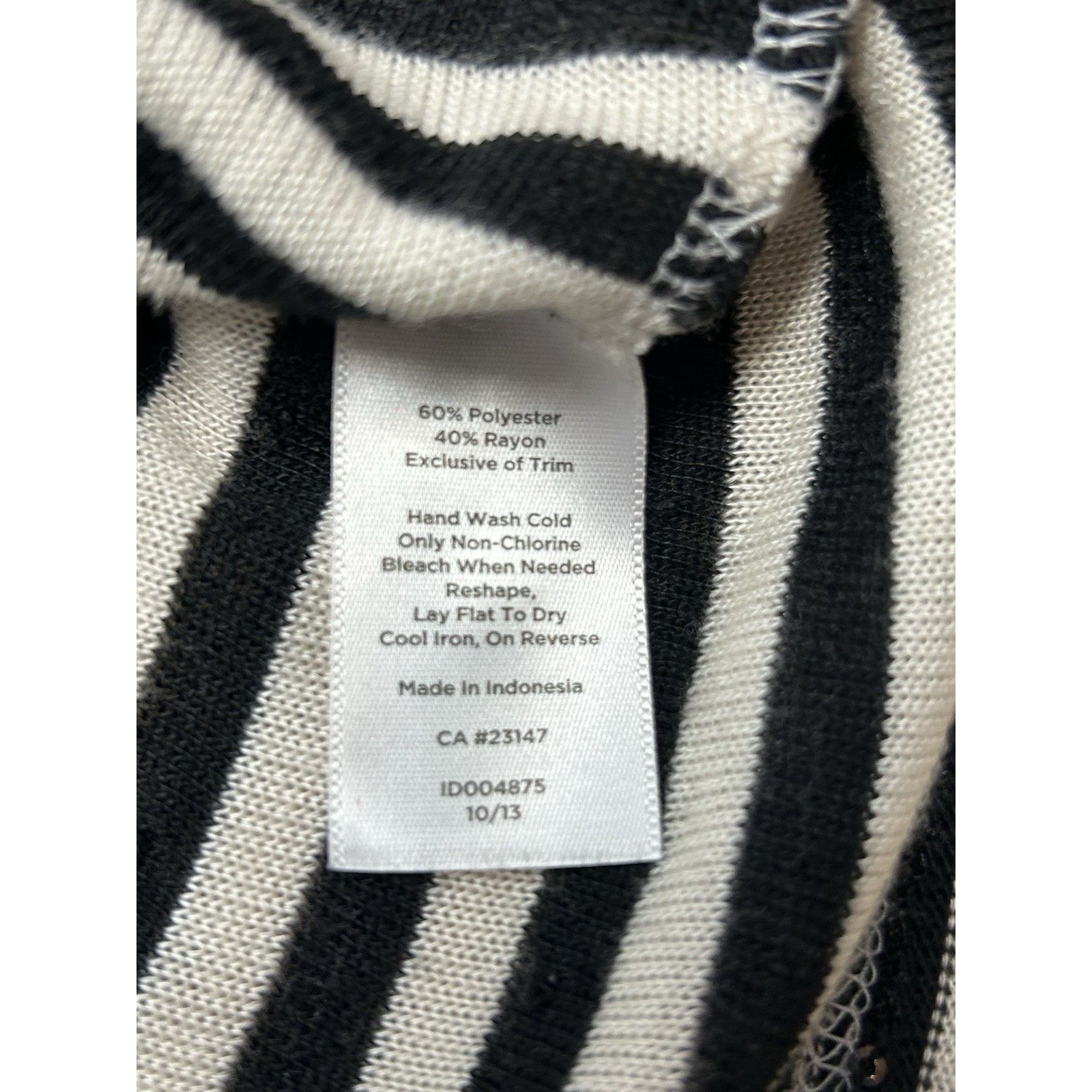 Other Talbots Womens Black White Striped Shirt Sz S Short Sleeve Size S / US 4 / IT 40 - 11 Thumbnail