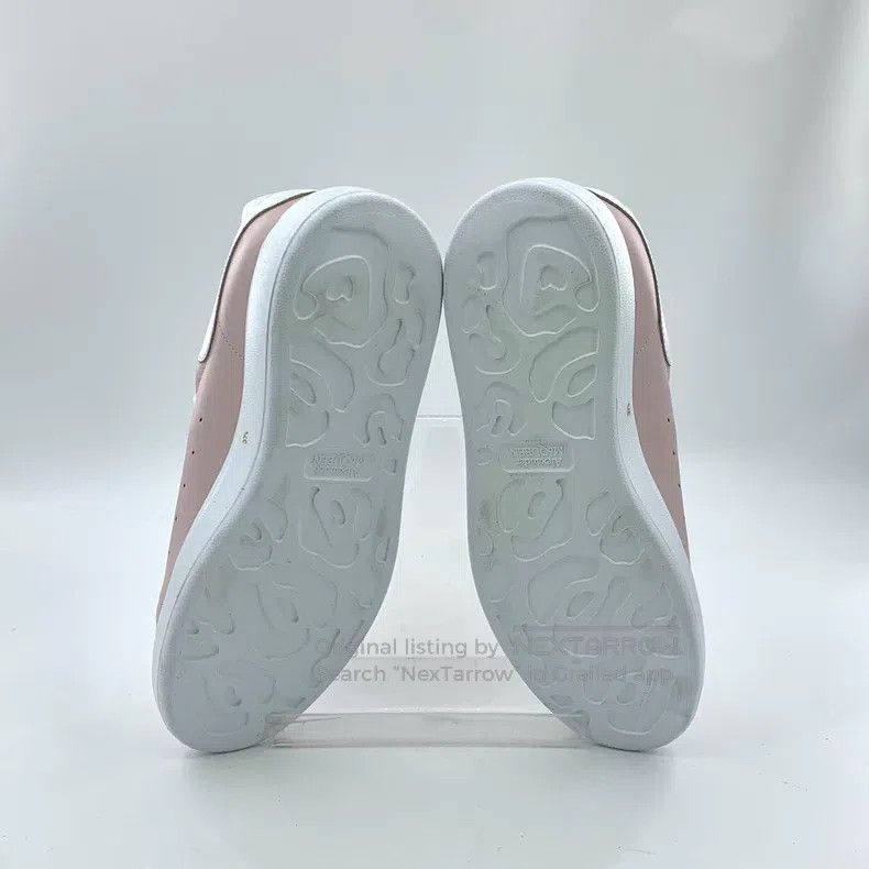Alexander McQueen Alexander Mcqueen Pink lace-tailed casual flat sneakers Size US 7 / IT 37 - 5 Thumbnail