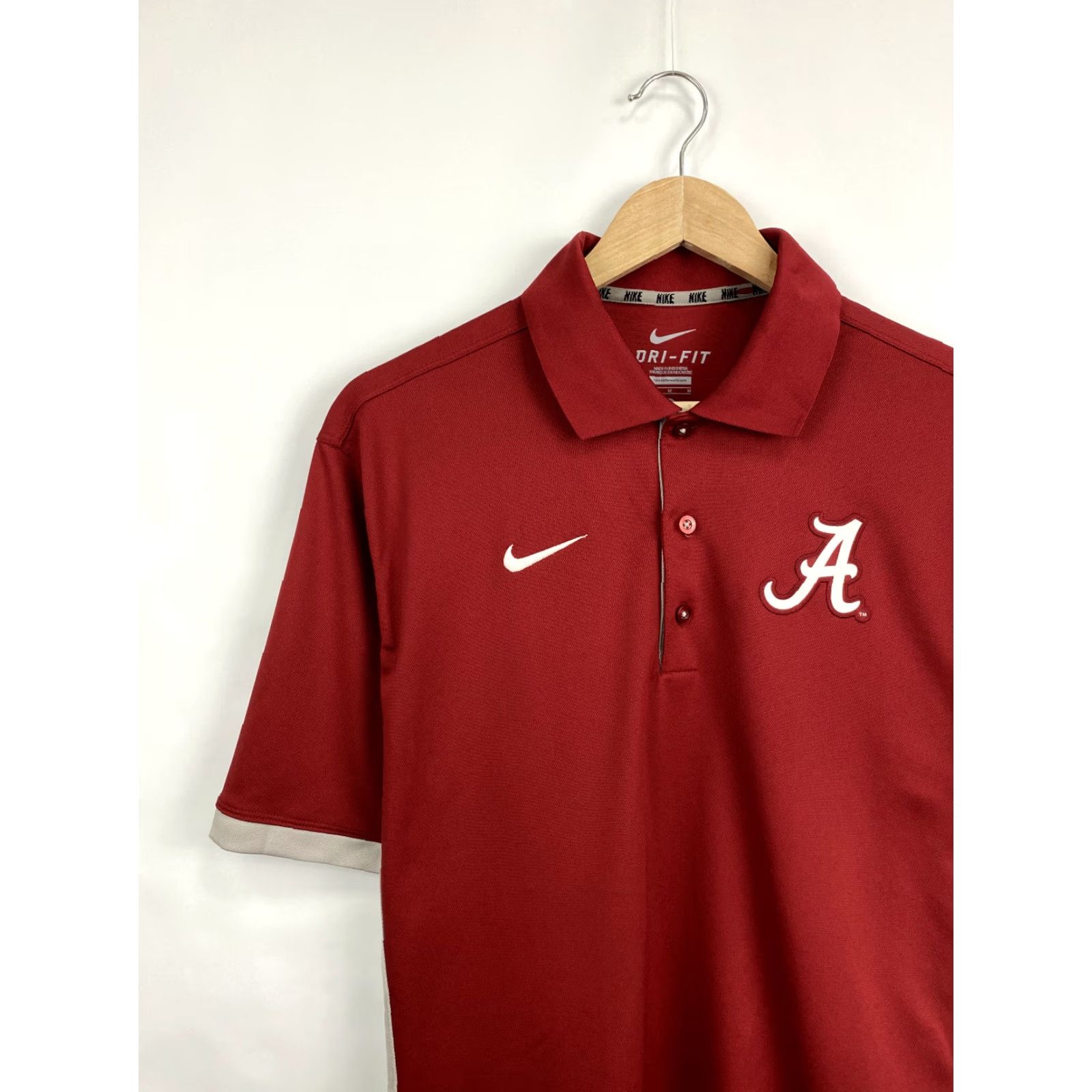 Nike Nike Alabama Crimson Baseball Polo T-shirt Nike Alabama Crimson Baseball Polo Shirt M Red 90s Vintage Mens Size US M / EU 48-50 / 2 - 2 Thumbnail