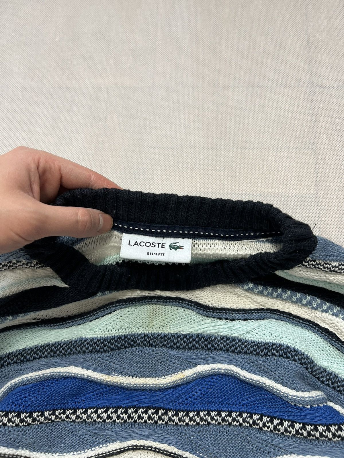 Lacoste Great Sweater Lacoste patterns type coogi Size US L / EU 52-54 / 3 - 3 Thumbnail