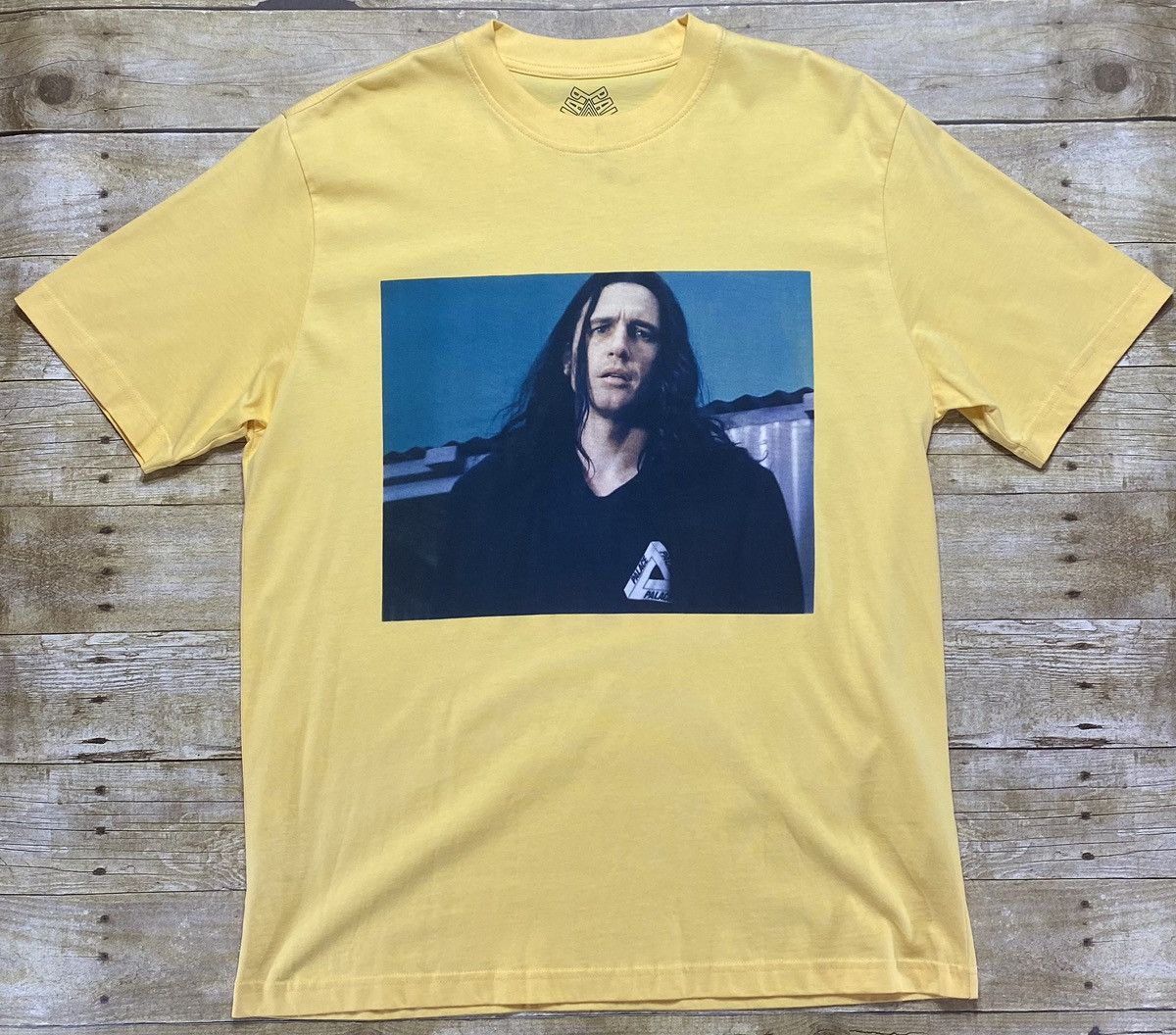 Image of Palace Wise Up T-Shirt in Yellow, Men's (Size XL)