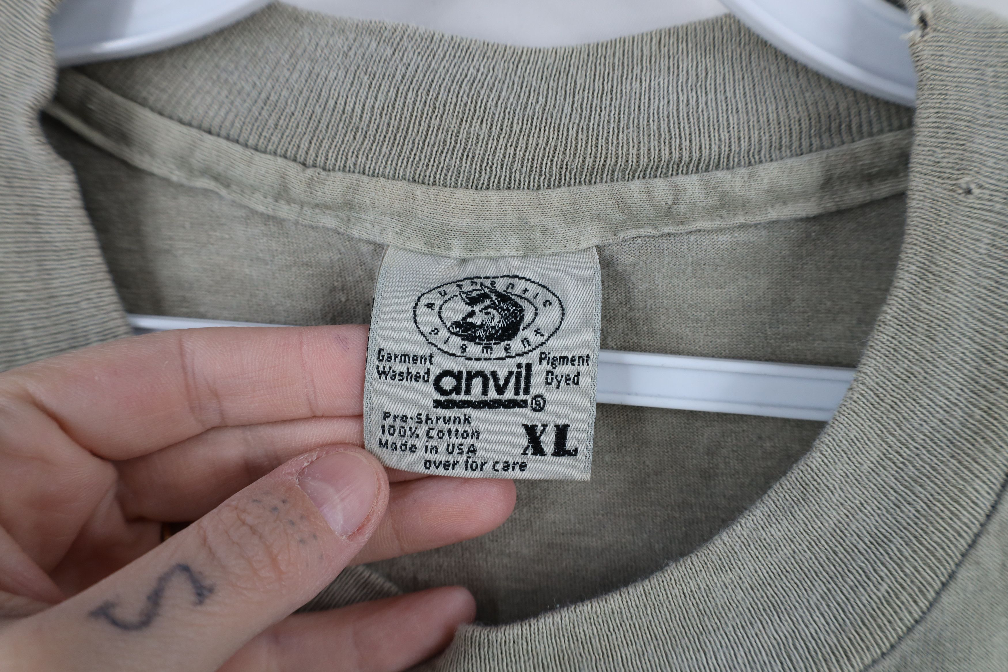 Vintage Vintage 90s Streetwear Detroit Ghetto Rags T-Shirt USA Size US XL / EU 56 / 4 - 9 Thumbnail