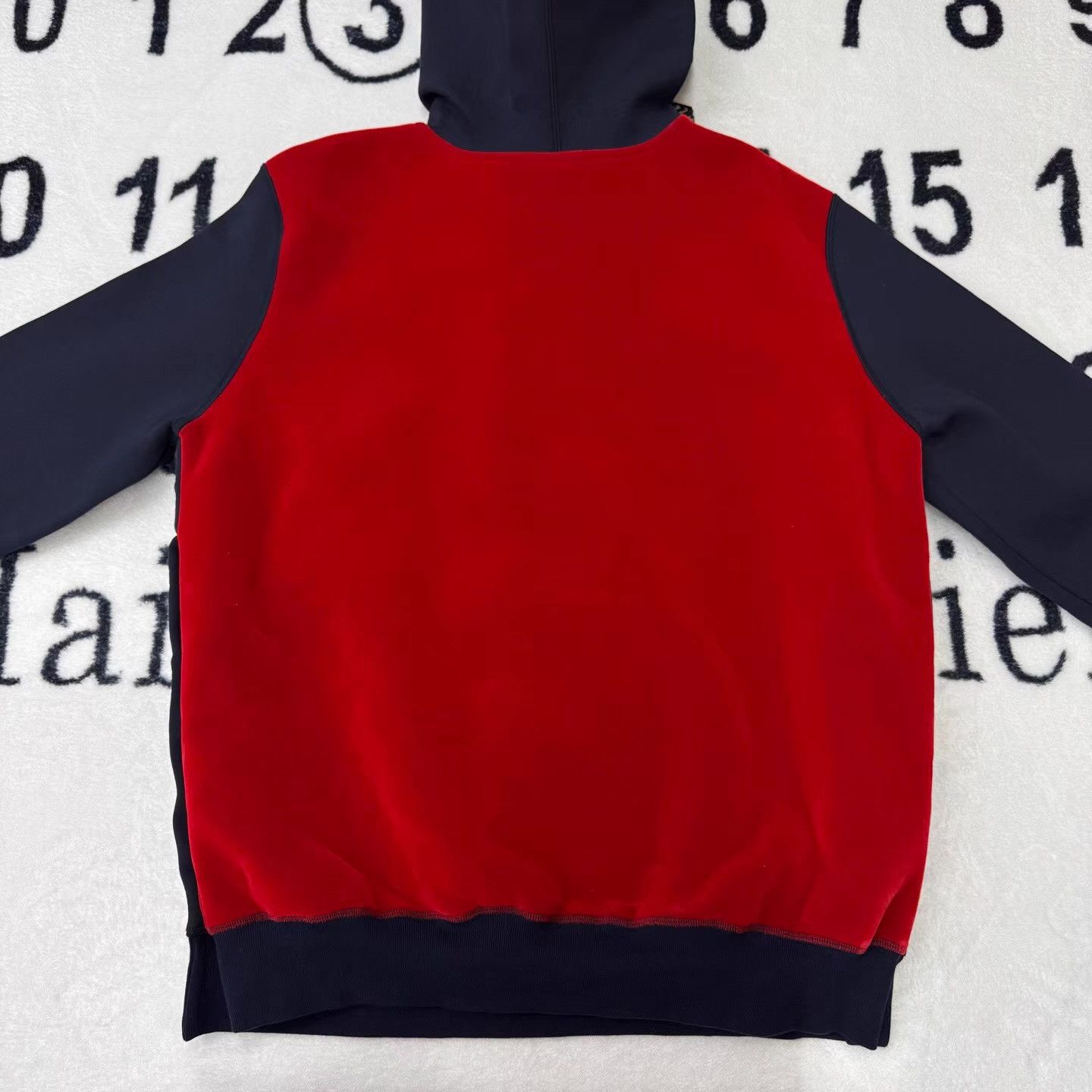 Lanvin LANVIN x FILA Red & Blue Color Block Hoodie Q10 Size US L / EU 52-54 / 3 - 3 Thumbnail