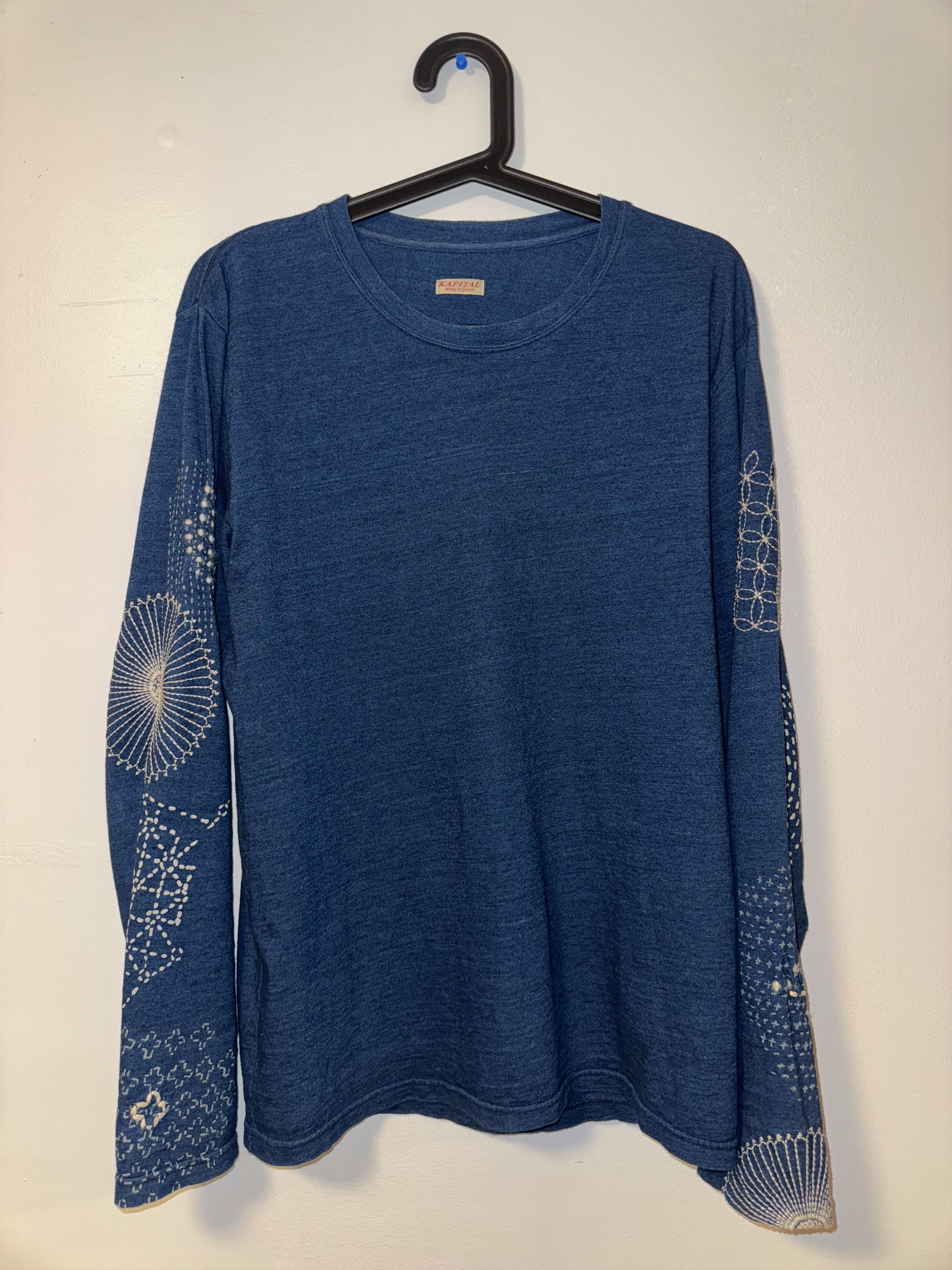 Kapital Kapital Embroidery Indigo dyed Longsleeve Size US M / EU 48-50 / 2 - 1 Thumbnail
