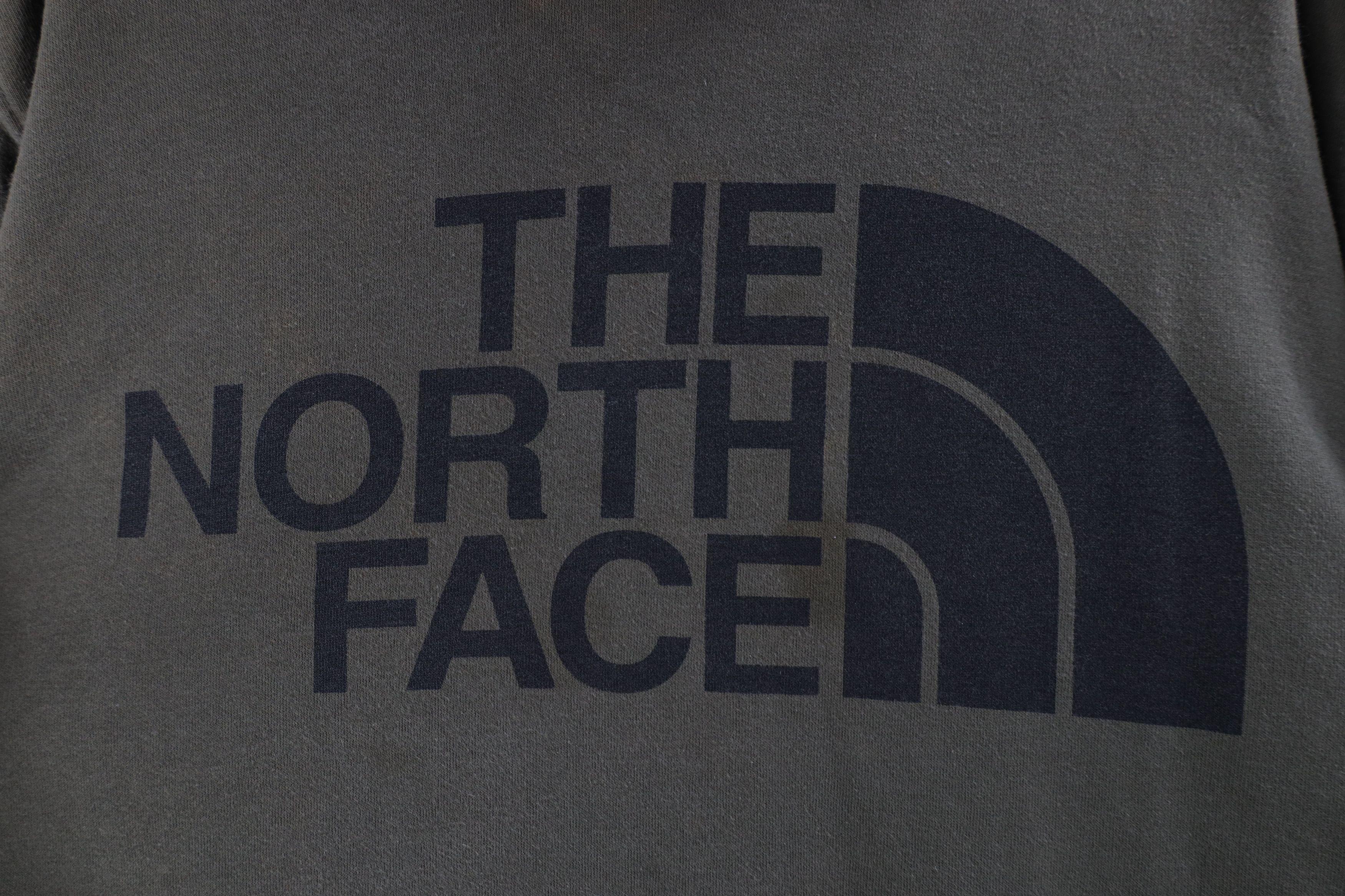 The North Face × Vintage Vintage Y2K The North Face Spell Out Big Logo Hoodie Green Size US M / EU 48-50 / 2 - 4 Thumbnail