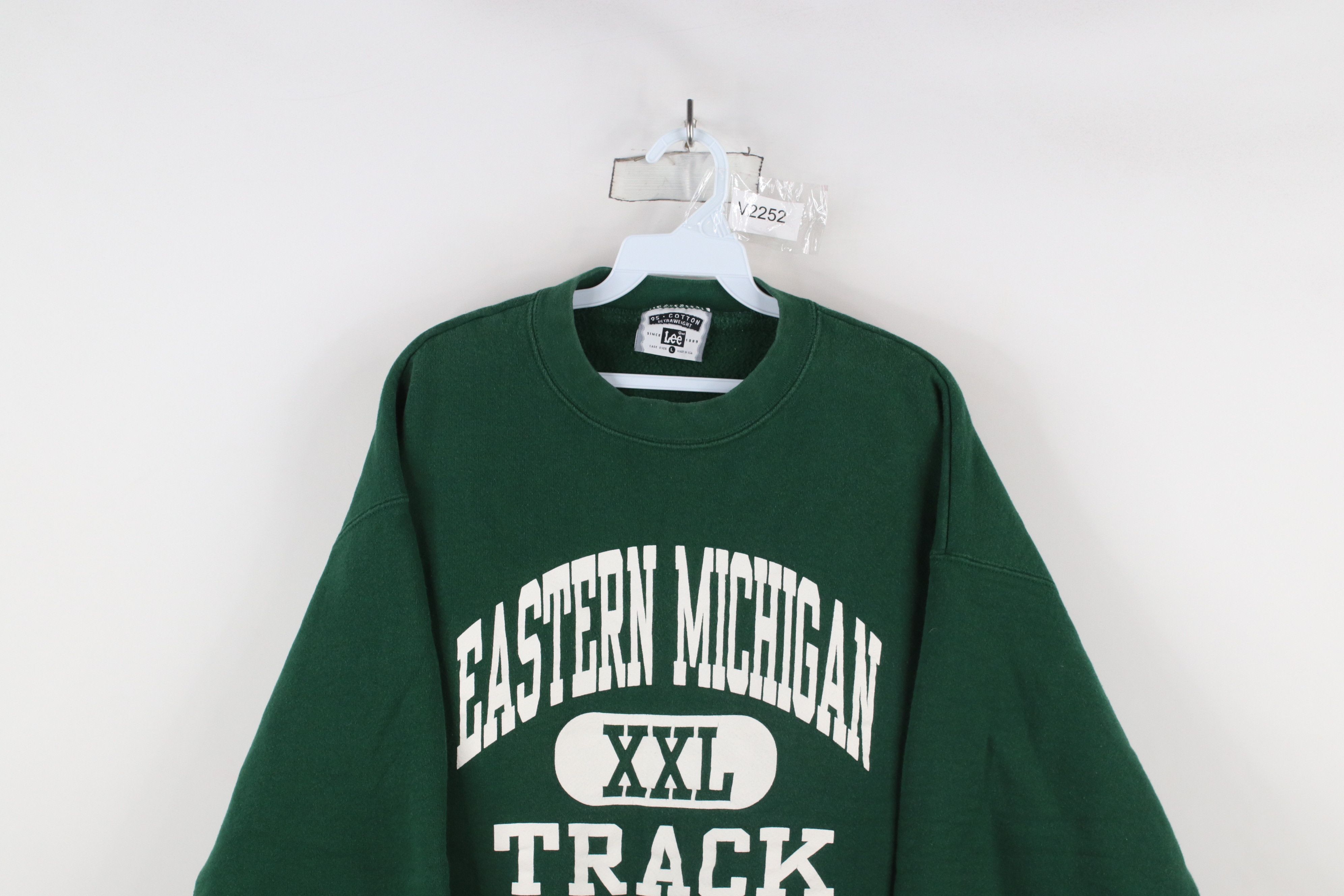 Vintage Vintage 90s Eastern Michigan University Track Sweatshirt USA Size US L / EU 52-54 / 3 - 2 Thumbnail