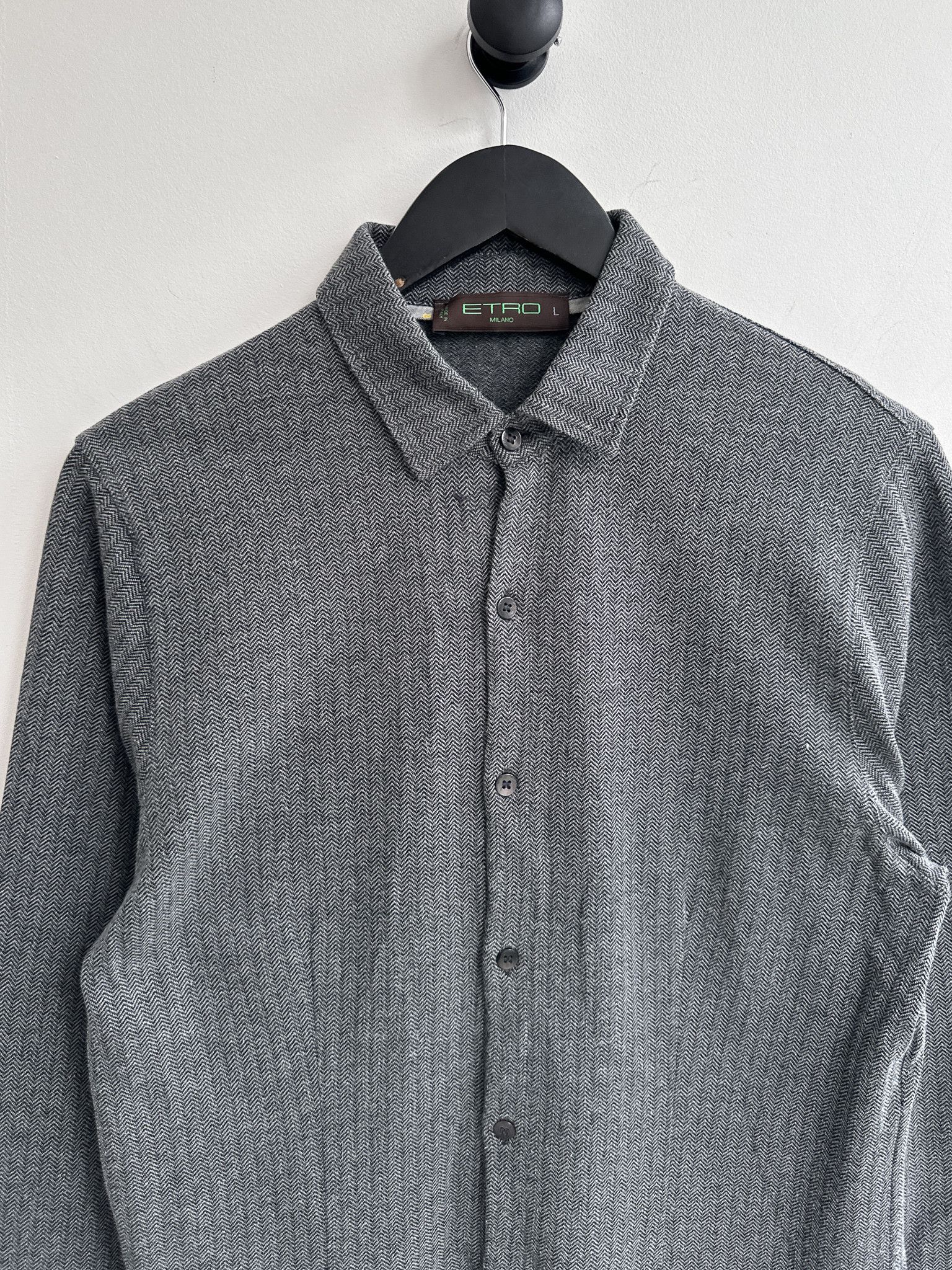 Etro Etro Milano Gray Shirt Size US M / EU 48-50 / 2 - 2 Thumbnail
