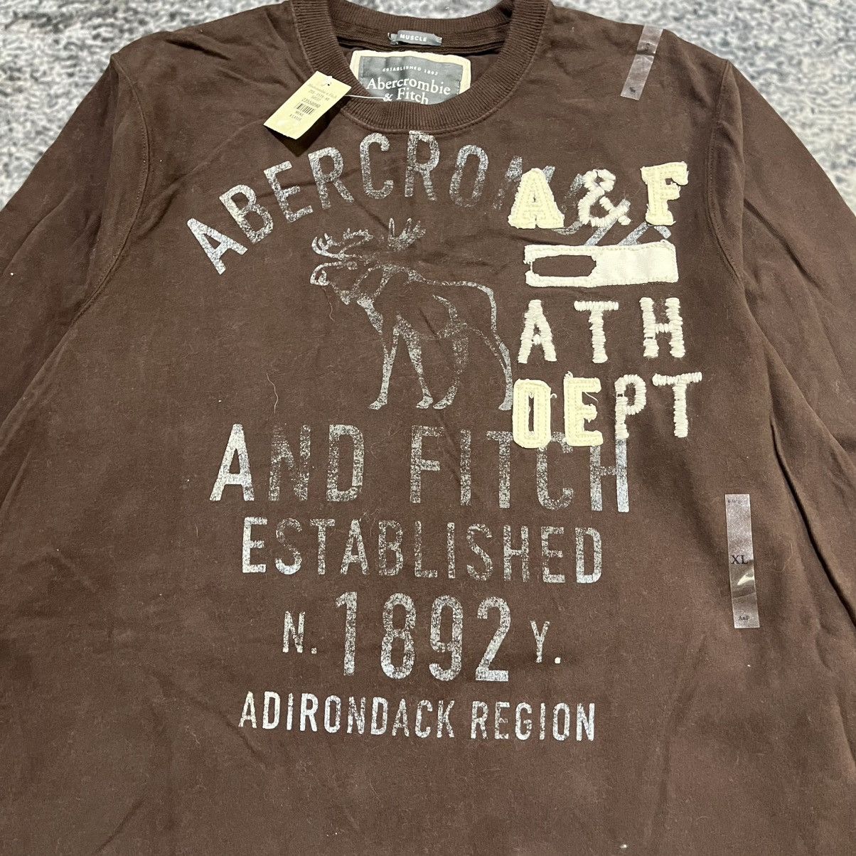 Abercrombie & Fitch Vintage Abercrombie Fitch Longsleeve Thermal Shirt Muscle Size US XL / EU 56 / 4 - 4 Thumbnail