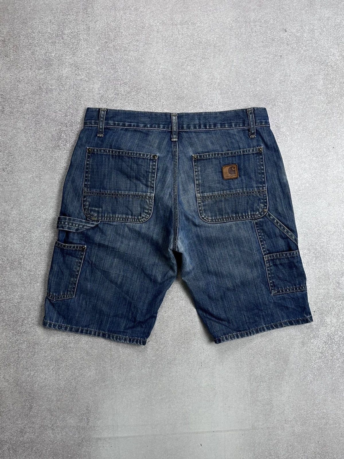 Vintage Carhartt Y2K Flared Bermuda Cargo Jorts Shorts 30