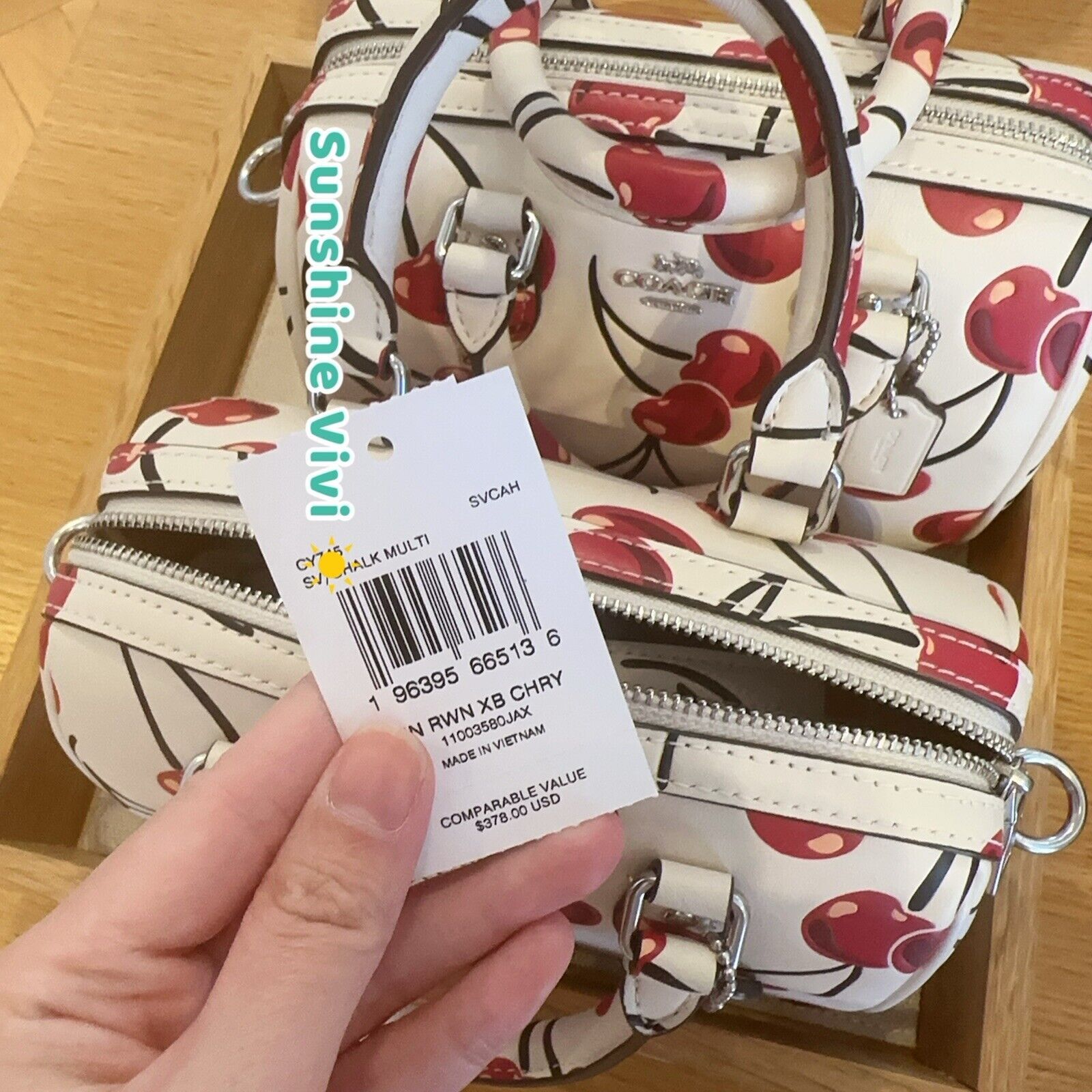 Coach NWT Limited Coach Mini Rowan Crossbody Bag Cherry CY745 Size ONE SIZE - 11 Thumbnail