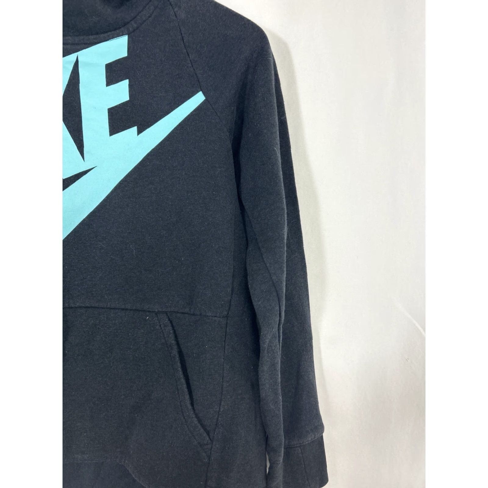 Nike Nike Hoodie Womens Medium Black Fitted Cowl Neck Long Sleeve Pullover Activewear 90s? (adjust if necessary) Size M / US 6-8 / IT 42-44 - 5 Thumbnail